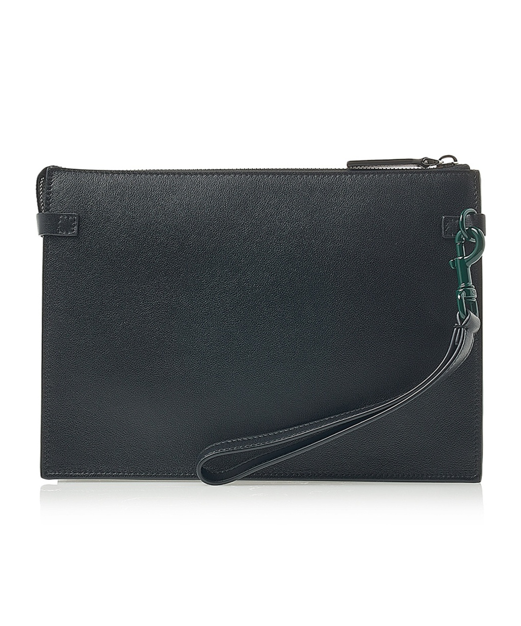 Valentino Logo Clutch In Green