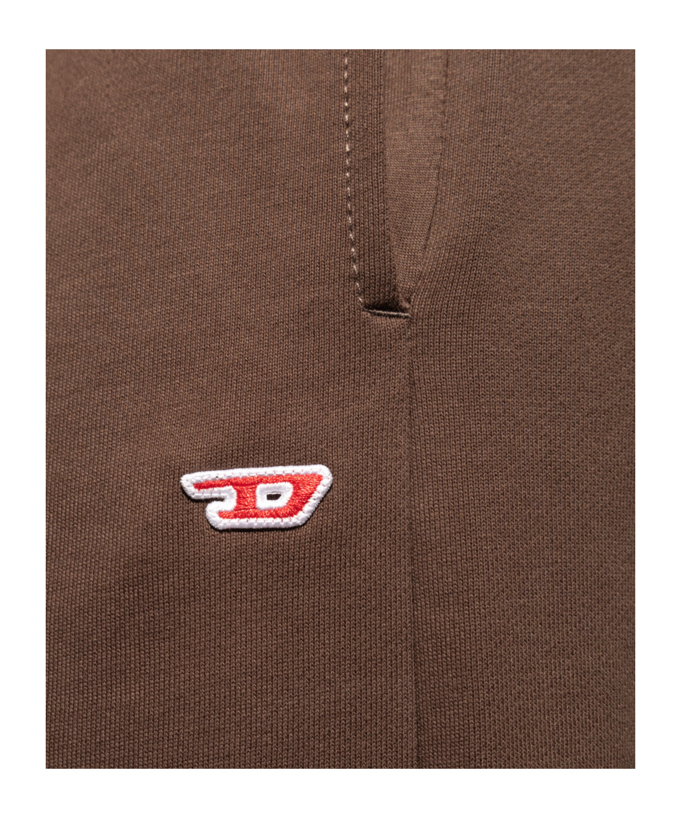 Diesel Logo-patch Cotton Track Pants In Green