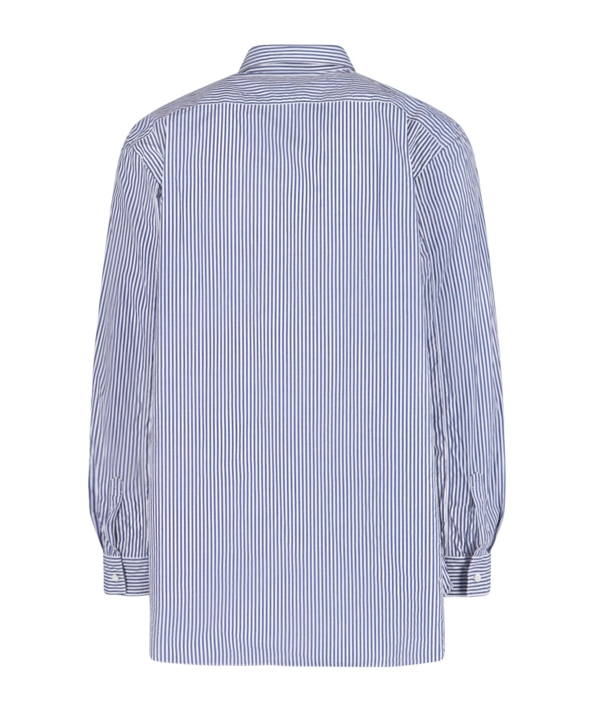 COMME DES GARÇONS PLAY LOGO STRIPE SHIRT