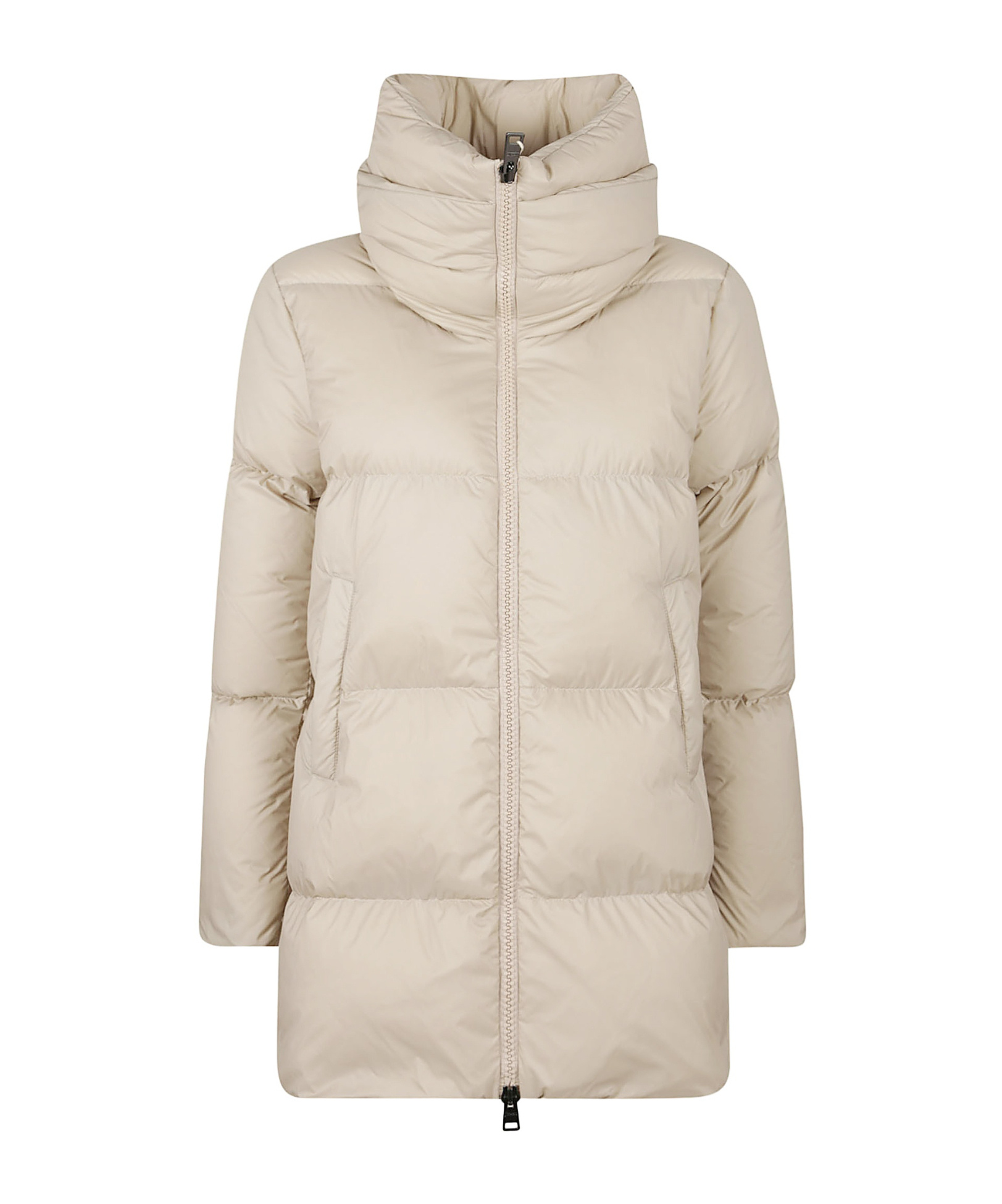 Herno Turtleneck Down Jacket In Brown