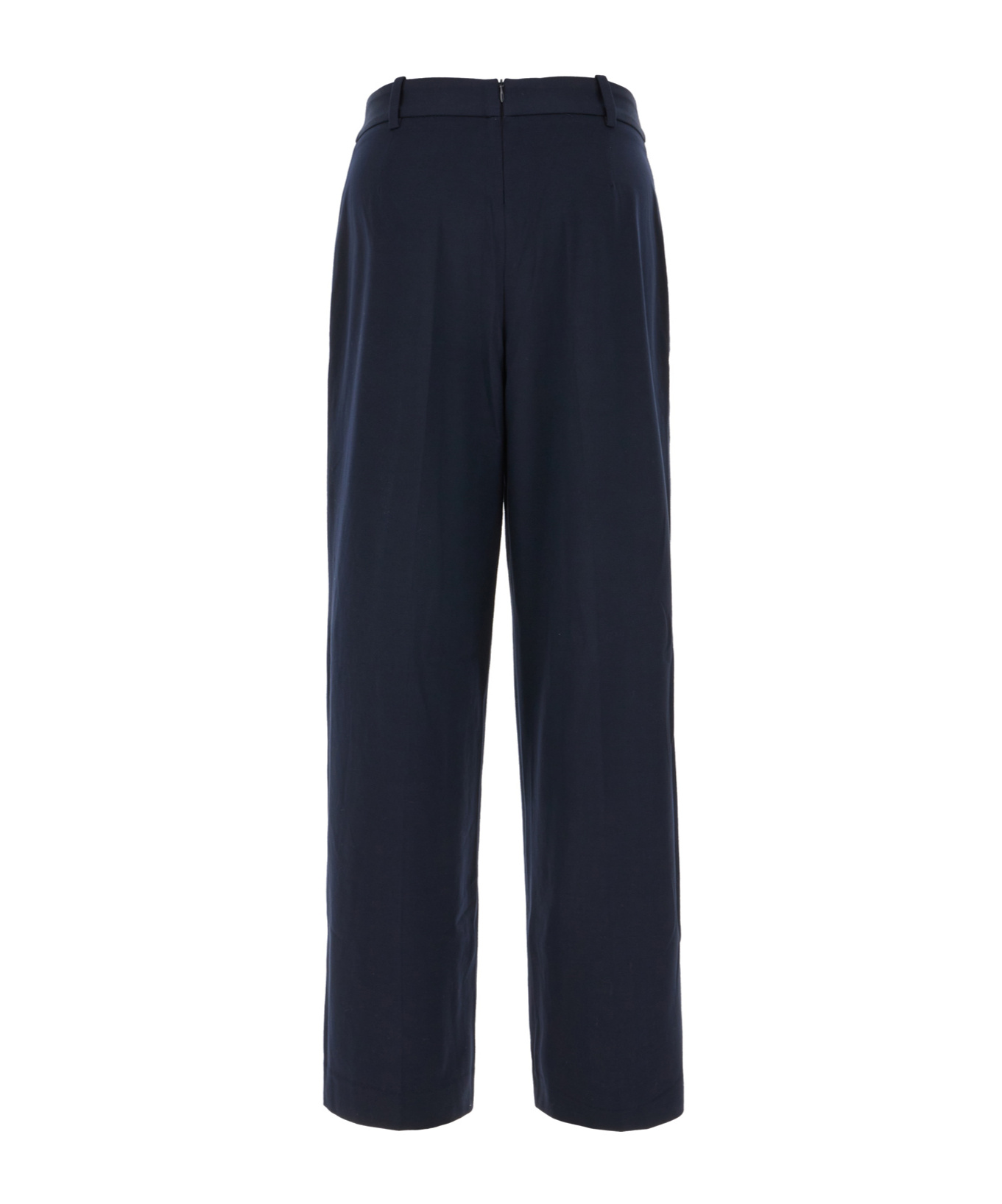 Circolo 1901 Navy Blue Stretch Cotton Pants