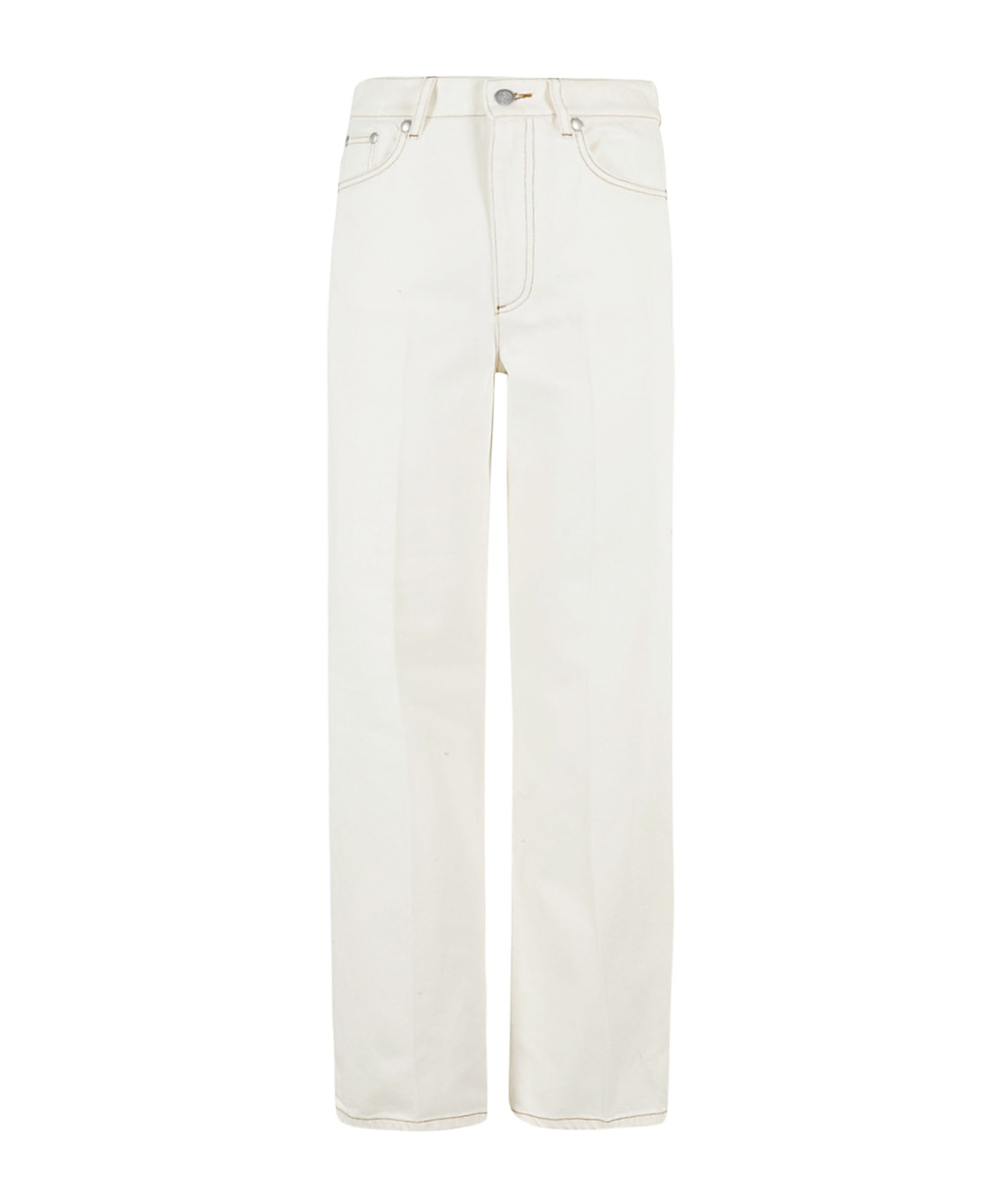 Apc Clinteau High-rise Wide-leg Jeans In White