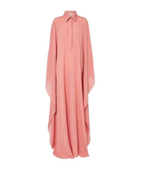 Elie Saab Pleated Detail Gown In Pink