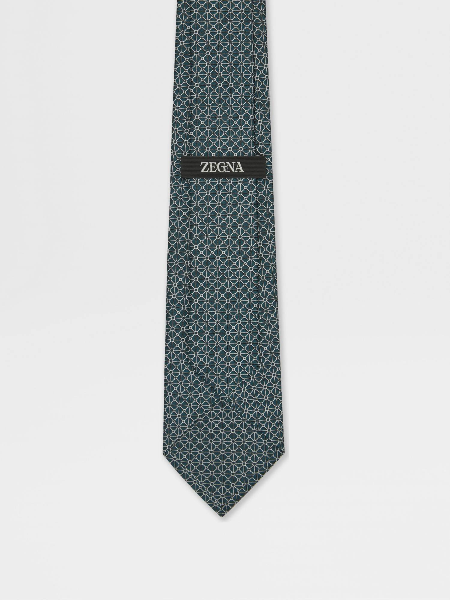 Zegna Silk Tie In Green