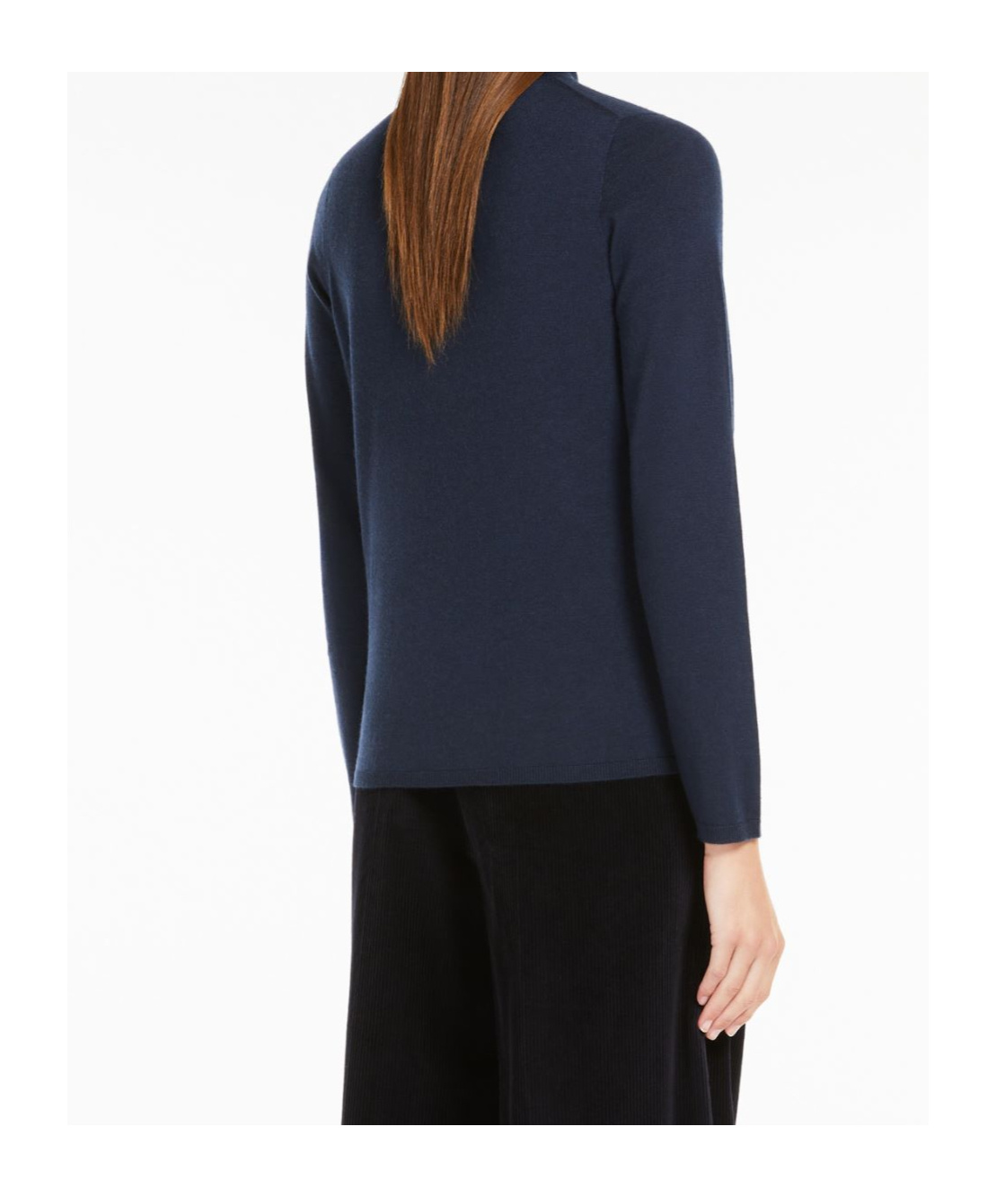 Max Mara Long-sleeved Sweater In Black