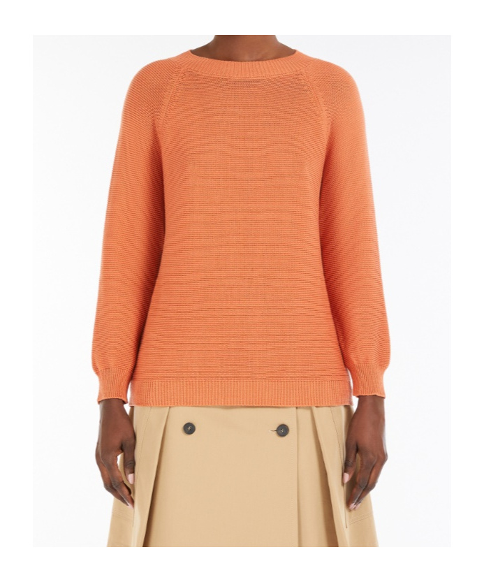 Weekend Max Mara Long-sleeved Sweater In Orange