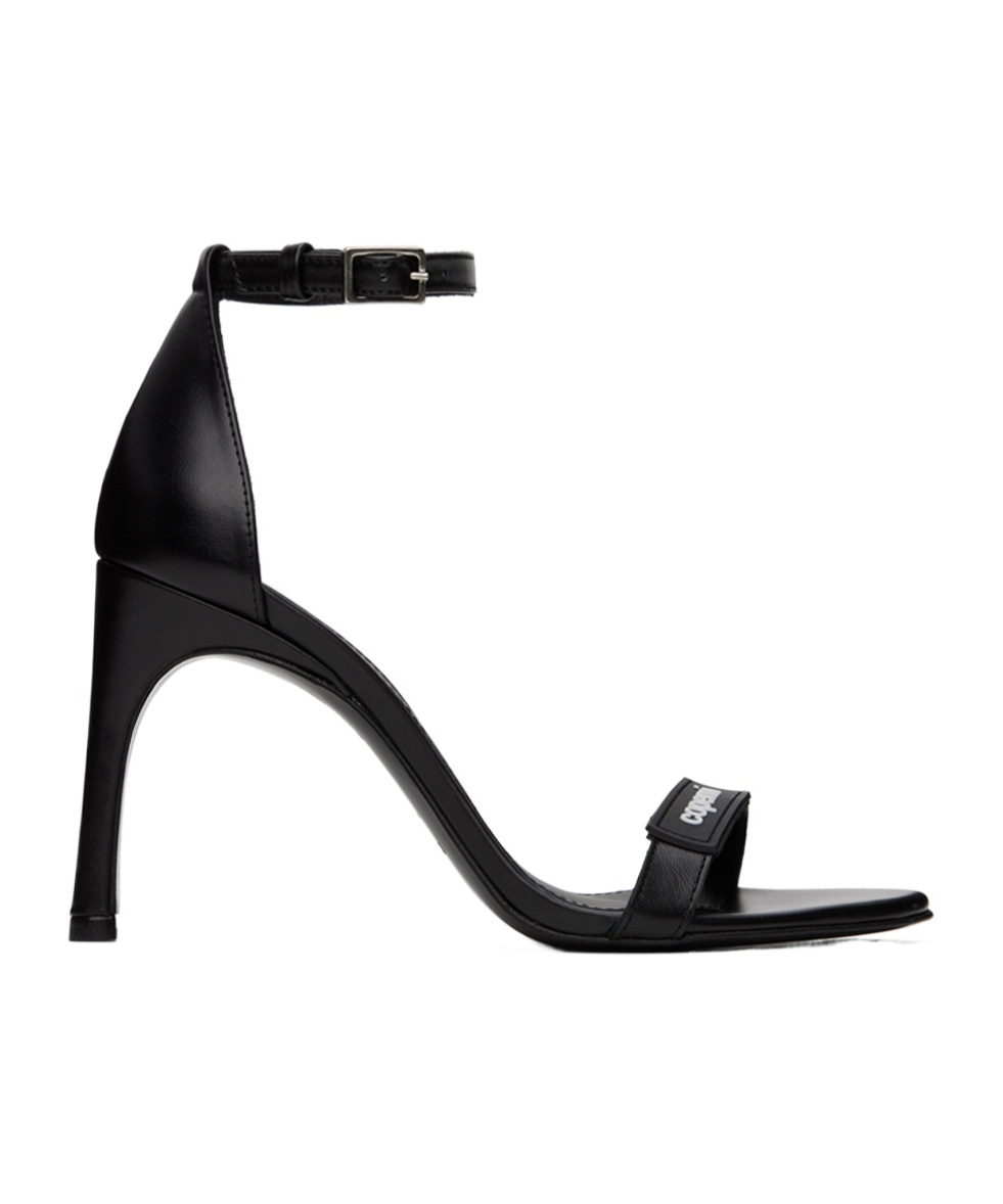 COPERNI SKINNY STRAP LOGO HEEL SANDALS 