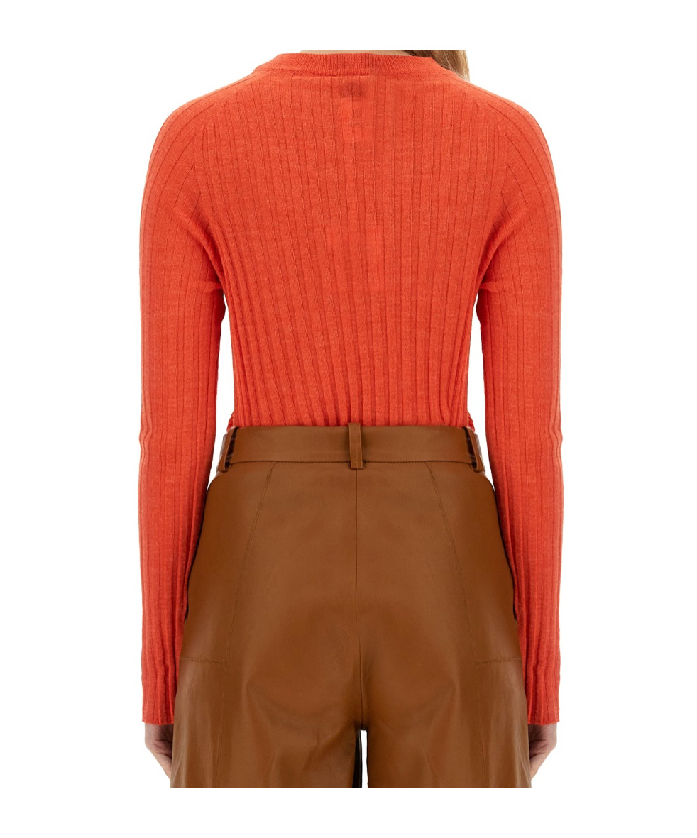 Alysi Ribbed Knit In Red