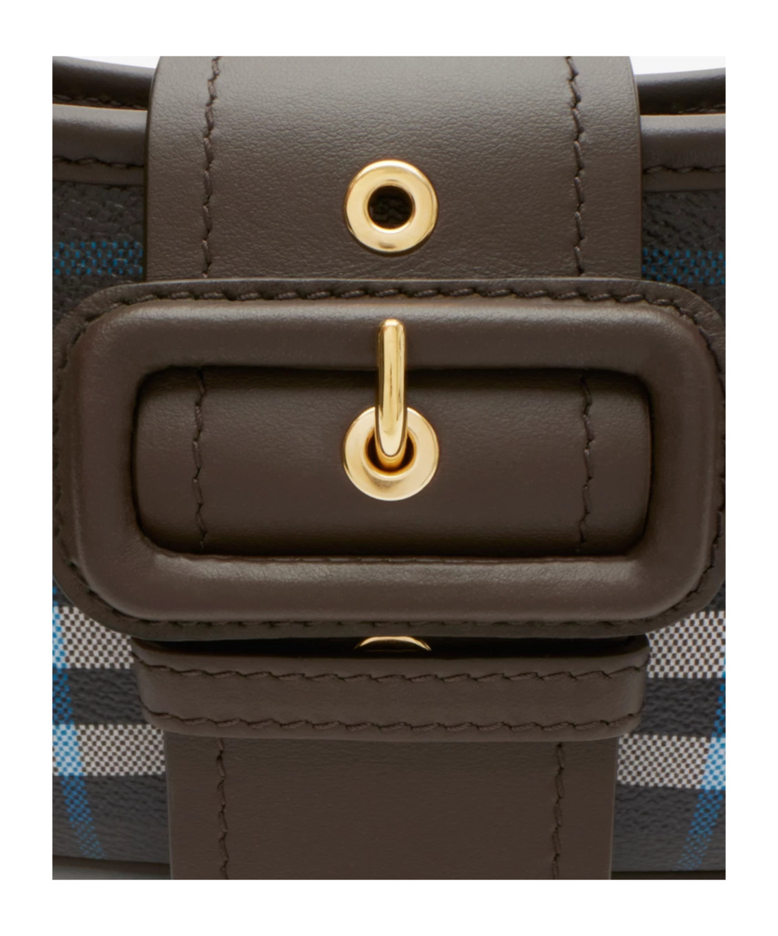 Burberry Printed Canvas Shoulder Bag In Black