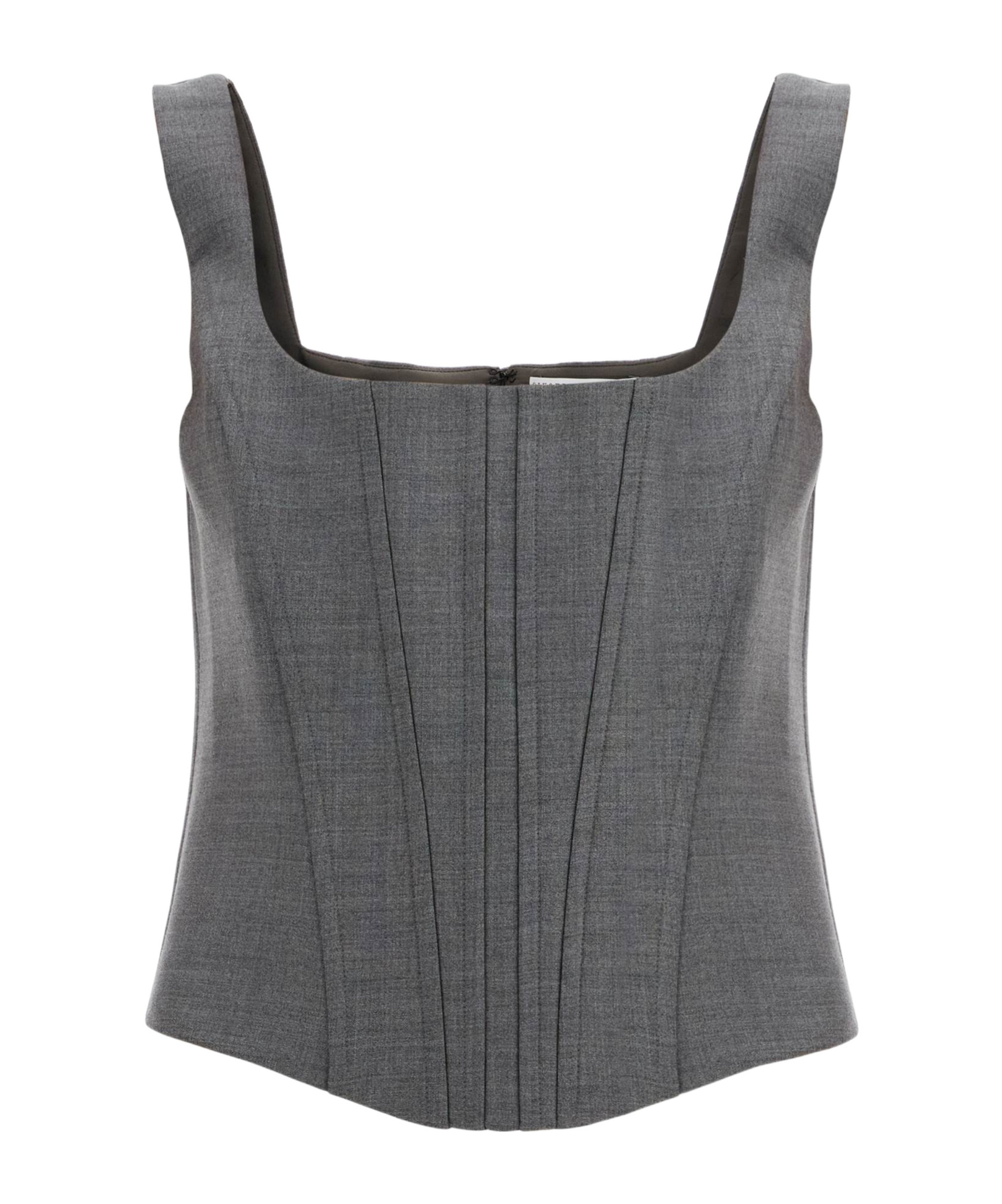 Giuseppe Di Morabito Women's Stretch Wool Corset Top With Nine Words In Black