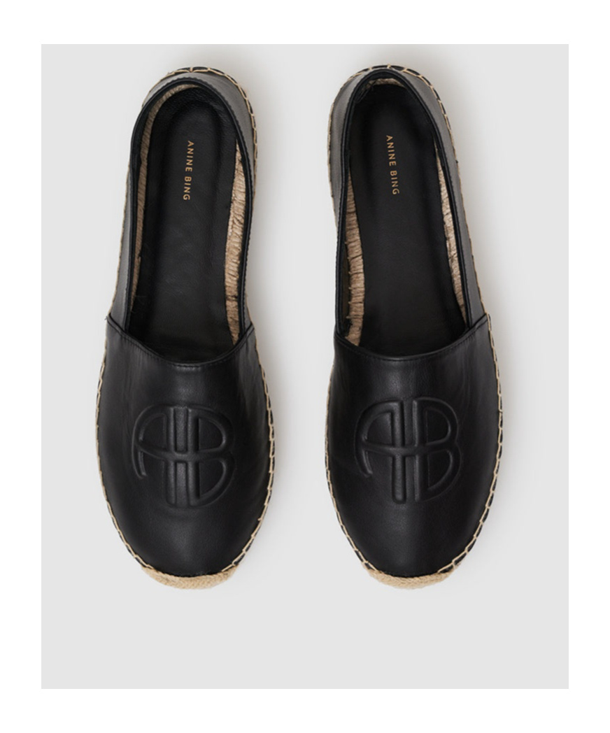 Shop Anine Bing Paloma Espadrilles In Black