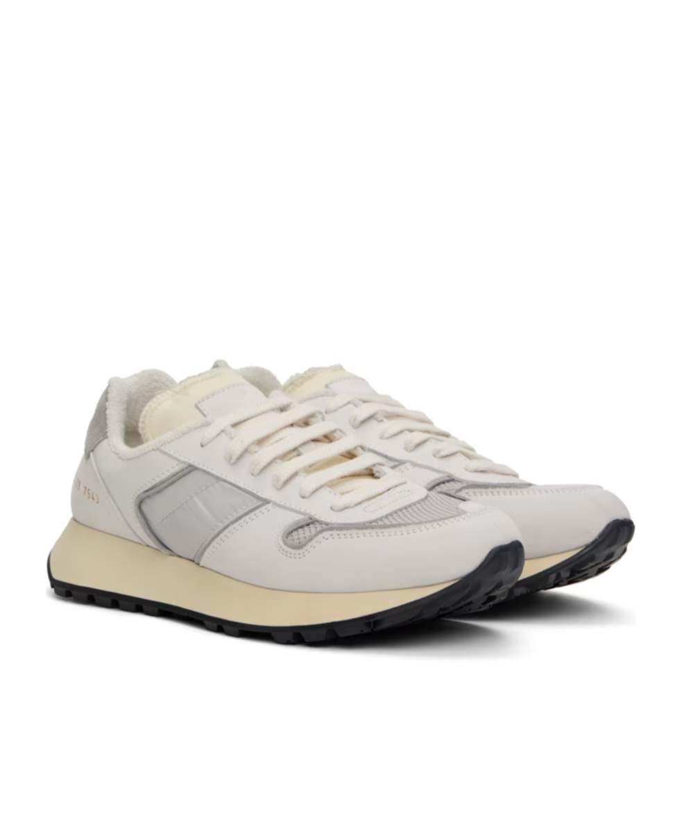 Common Projects Round Head Lacing Casual Sneakers In White