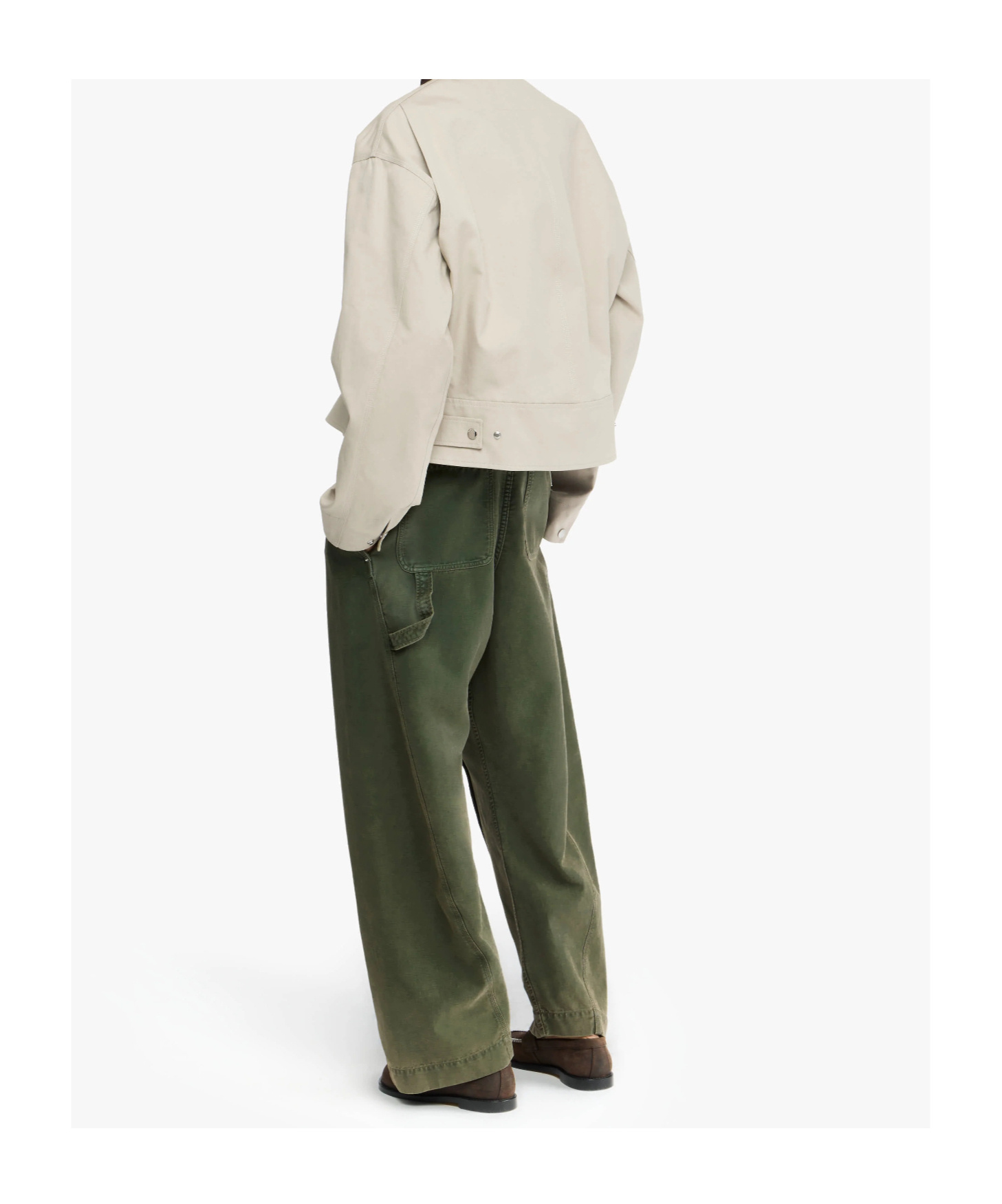 Jw Anderson Peplum-hem Jacket In White
