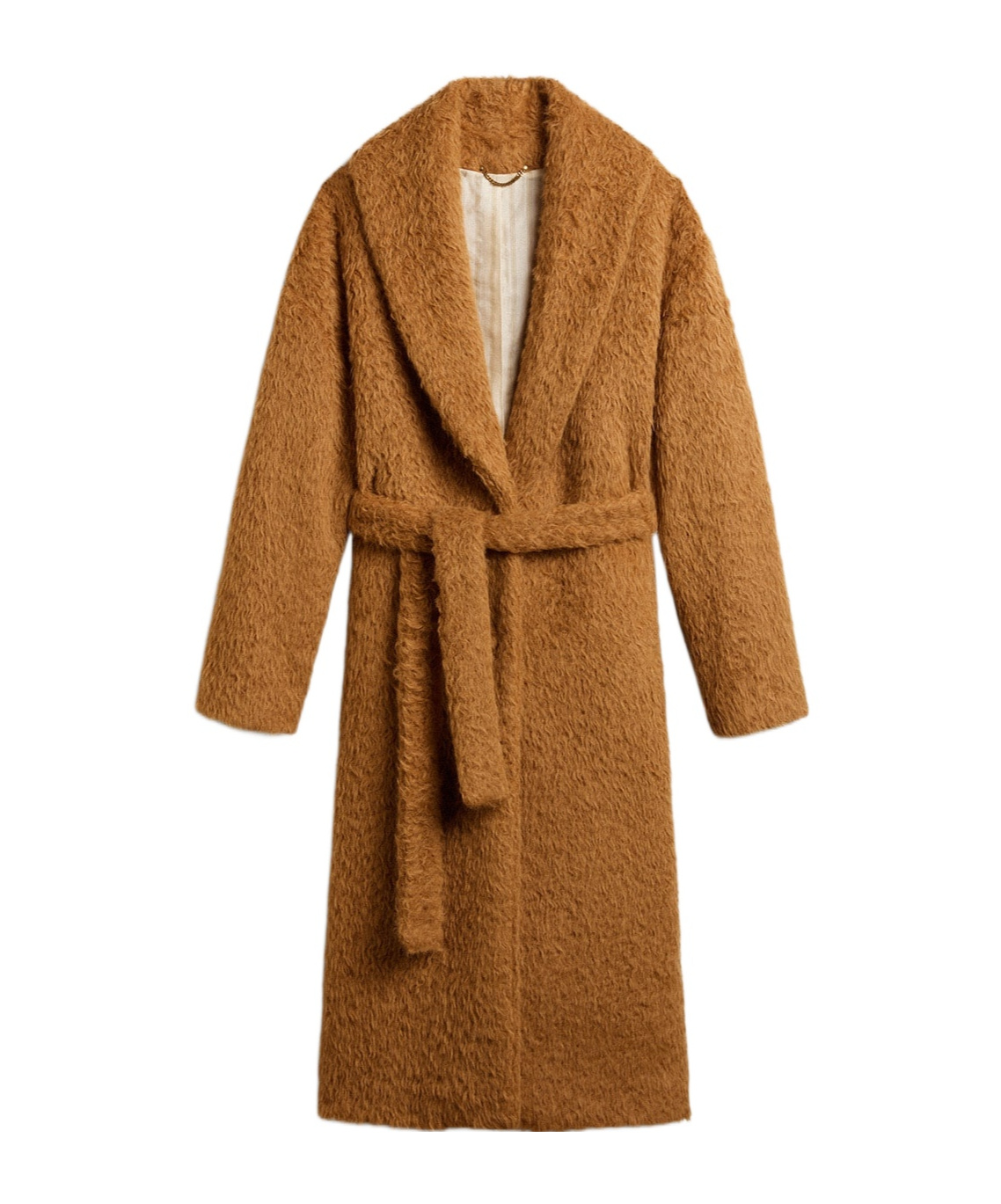 Golden Goose Belted Over Coat In Brown