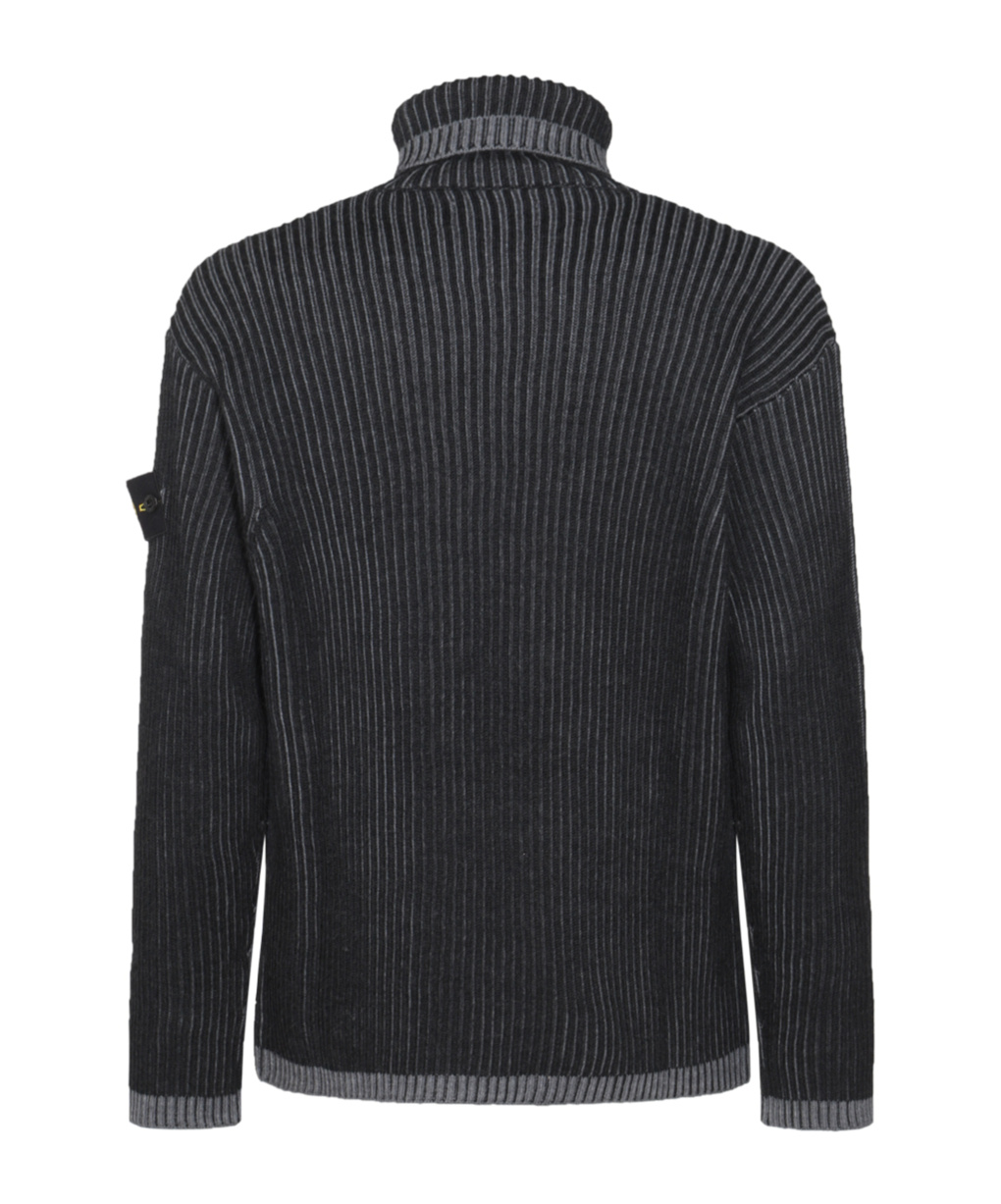 Stone Island Compass-badge Jumper In Black