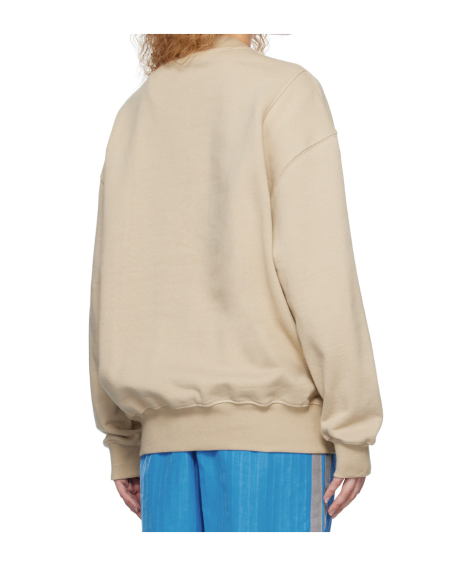 Song For The Mute Crew Neck Sweatshirt In Gold
