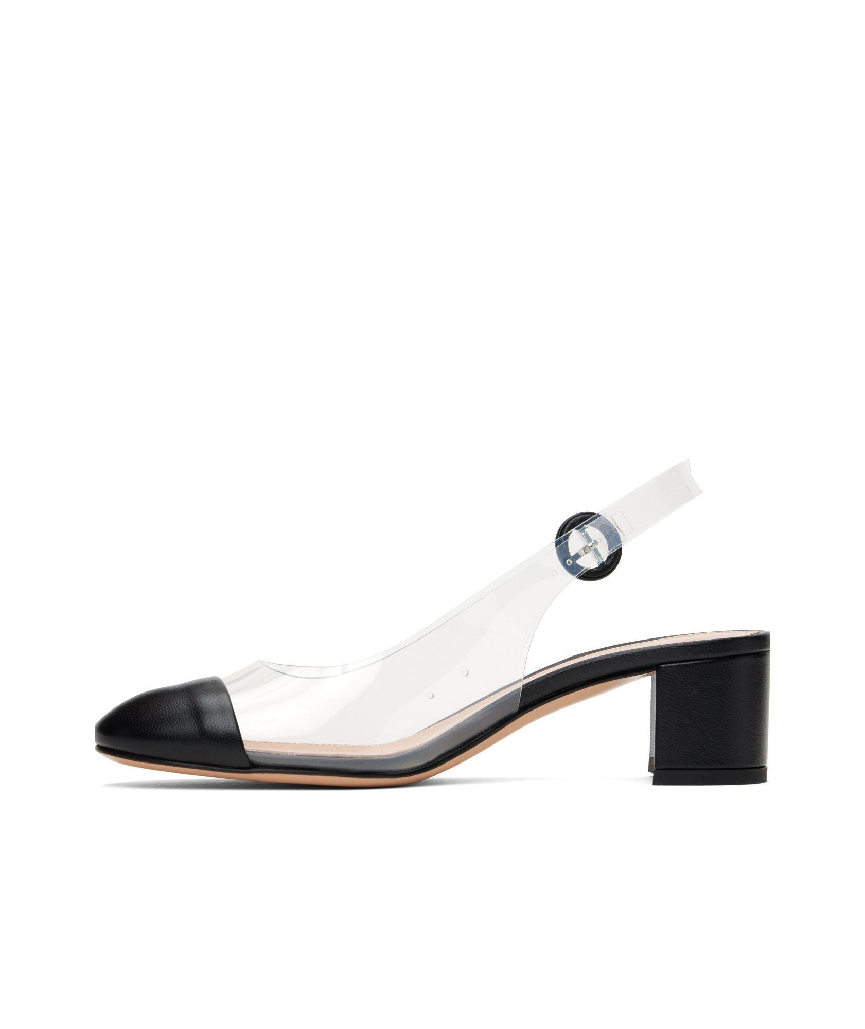 Gianvito Rossi Round Toe High Heel Sandals In White