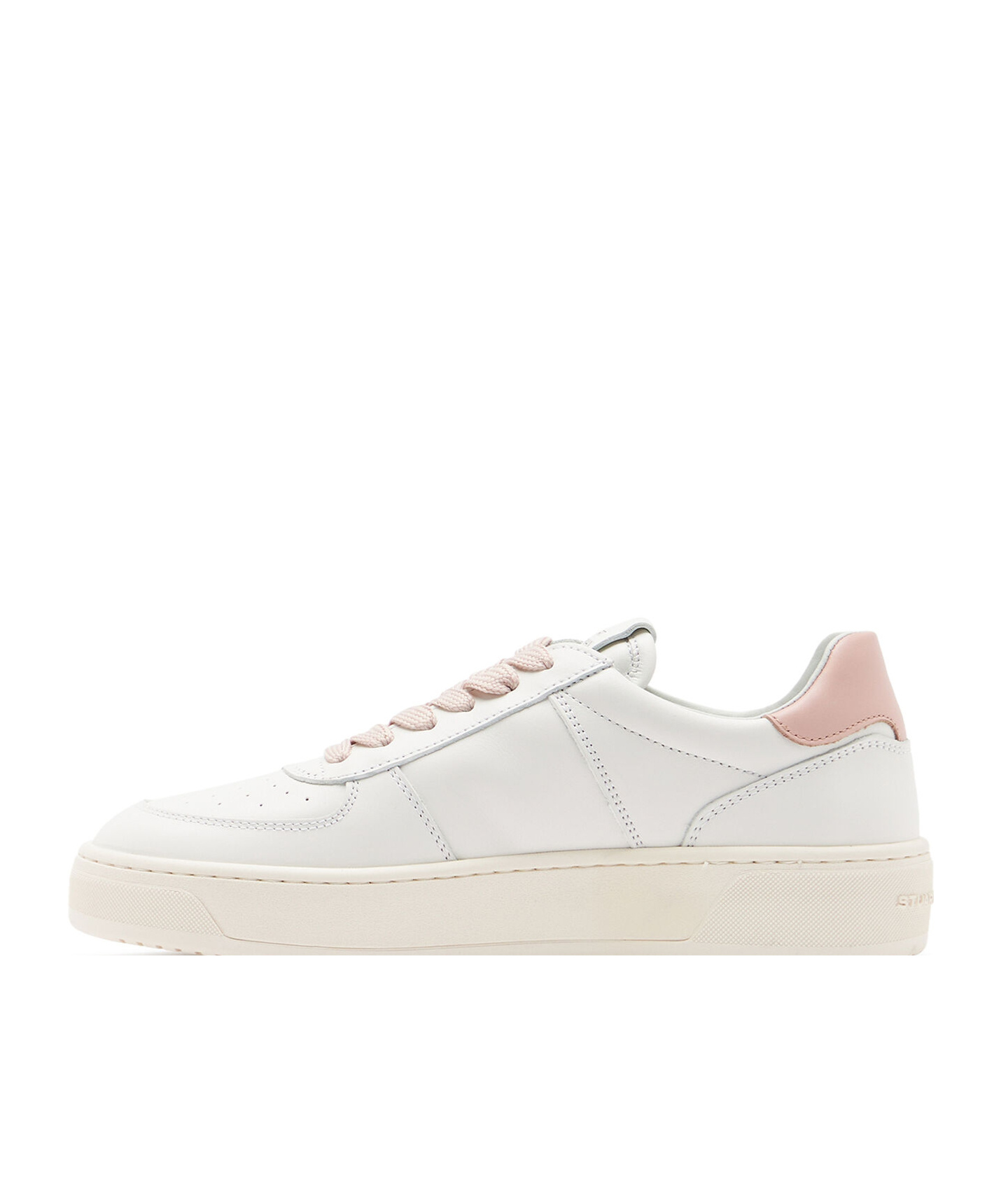 Stuart Weitzman Lace-up Low-cut Casual Shoes In White