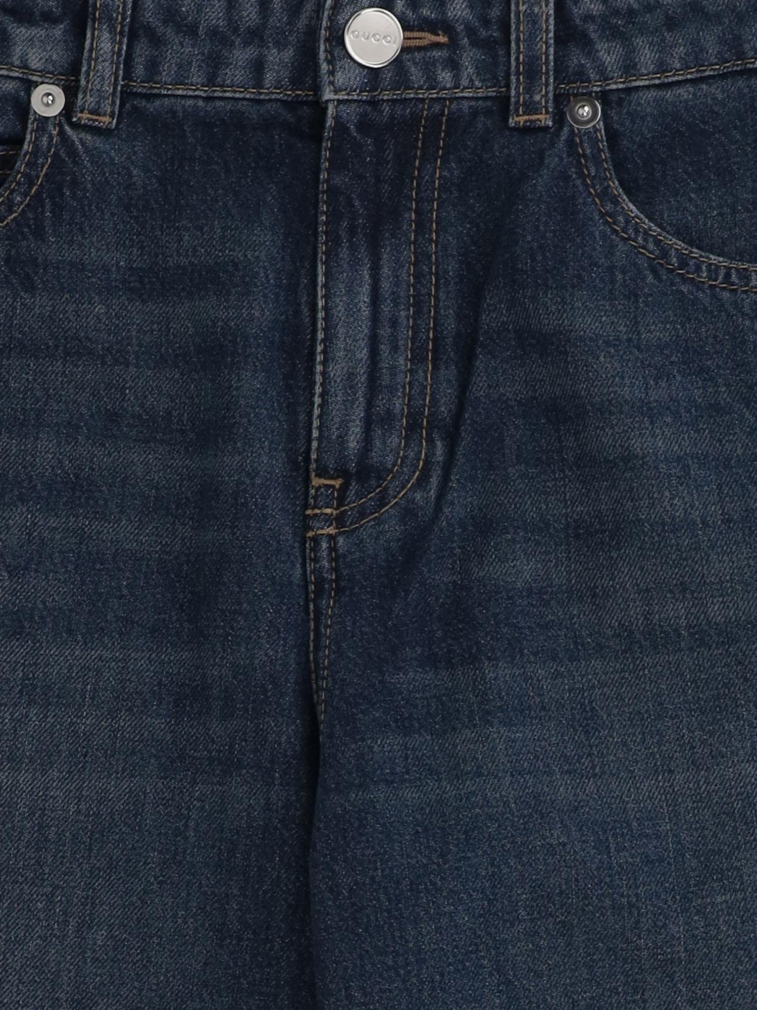 Gucci Cotton Denim Jeans In Blue