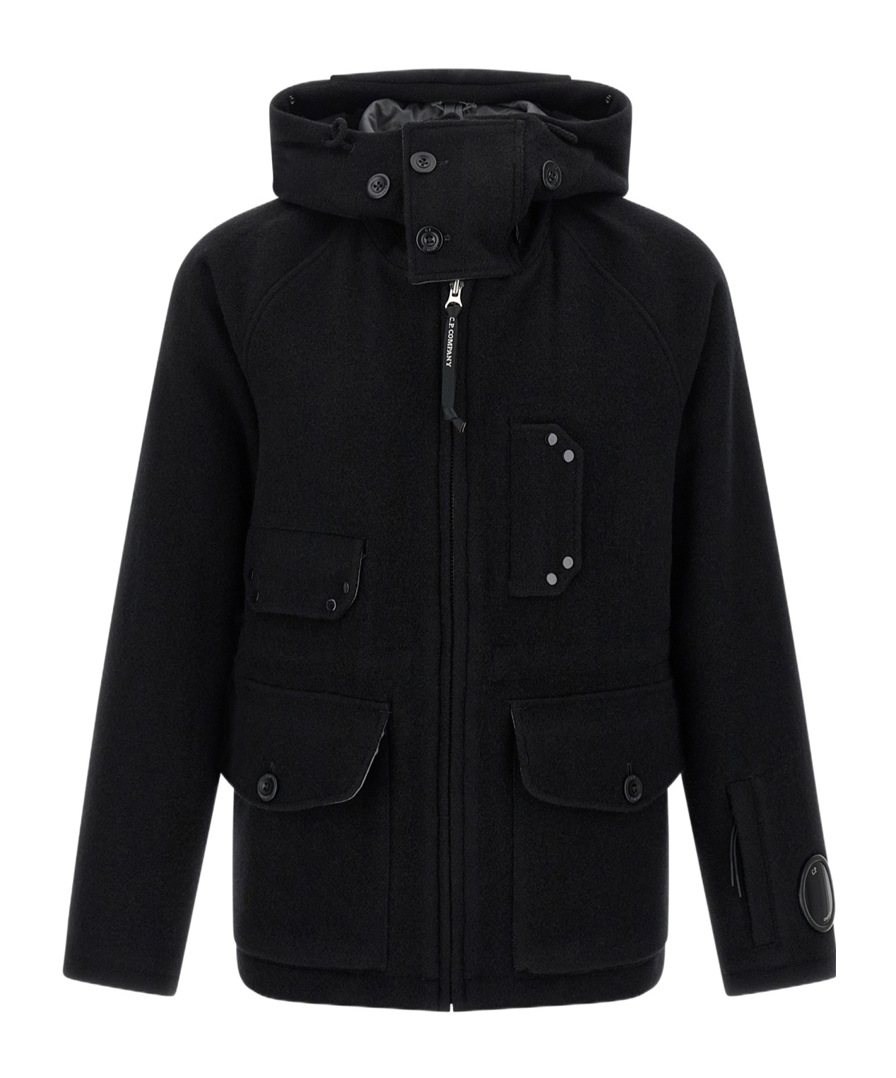 C.p. Company C. P. Company Wool Jacket In Black
