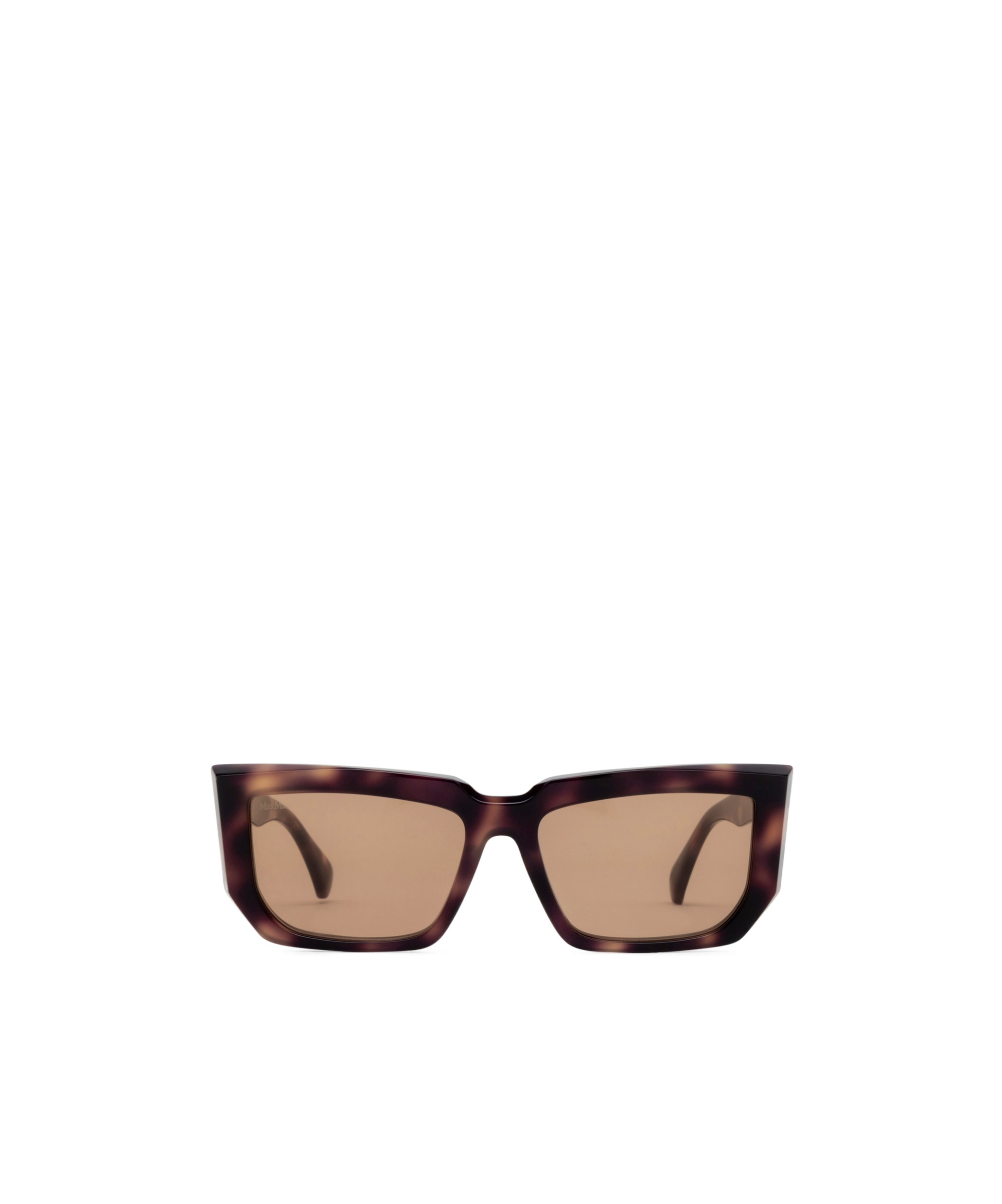 Max Mara Rectangular Frame Sunglasses In Brown