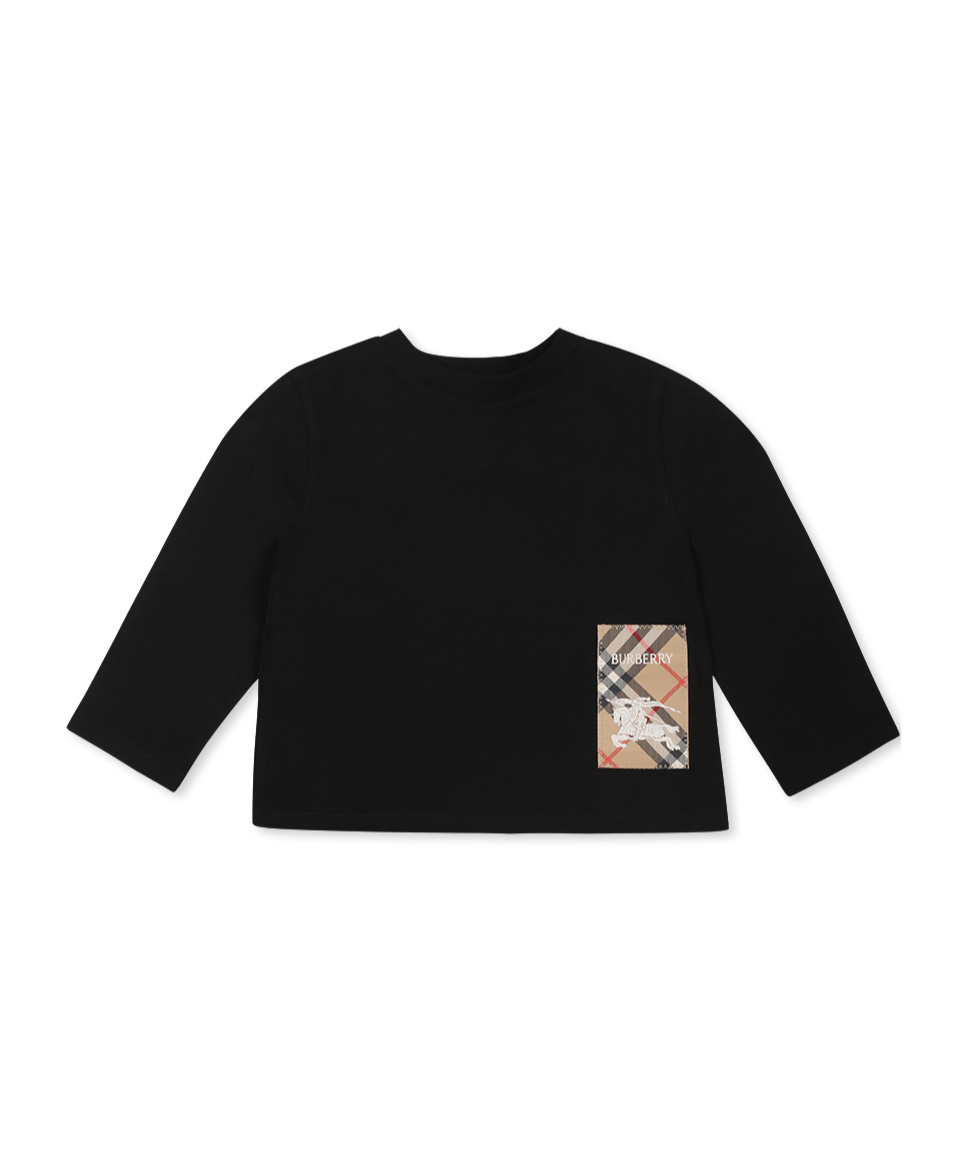 Burberry Long-sleeved T-shirt In Black