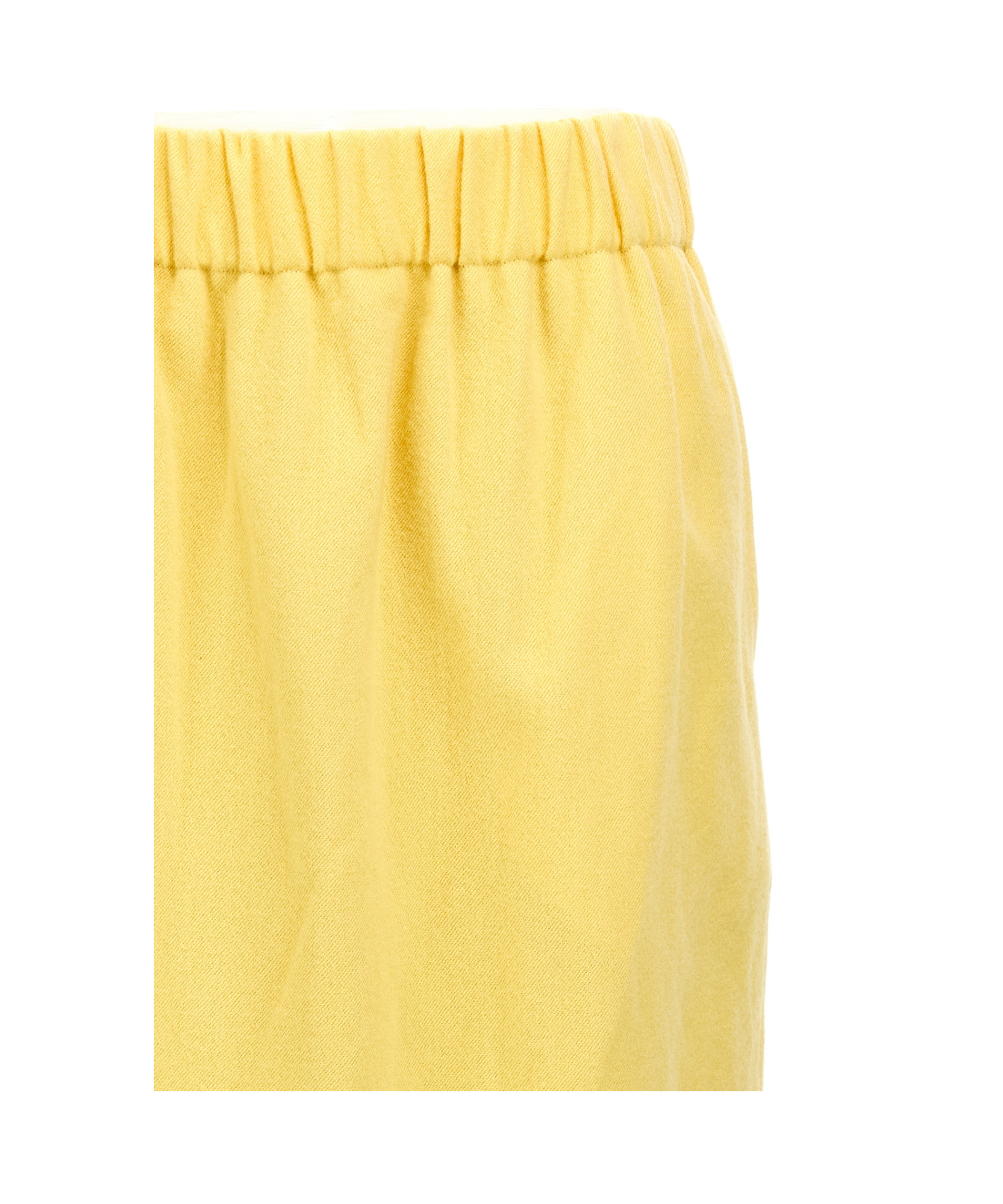 Dries Van Noten 'safya' Skirt With Back Slit And Side Pockets In Yellow