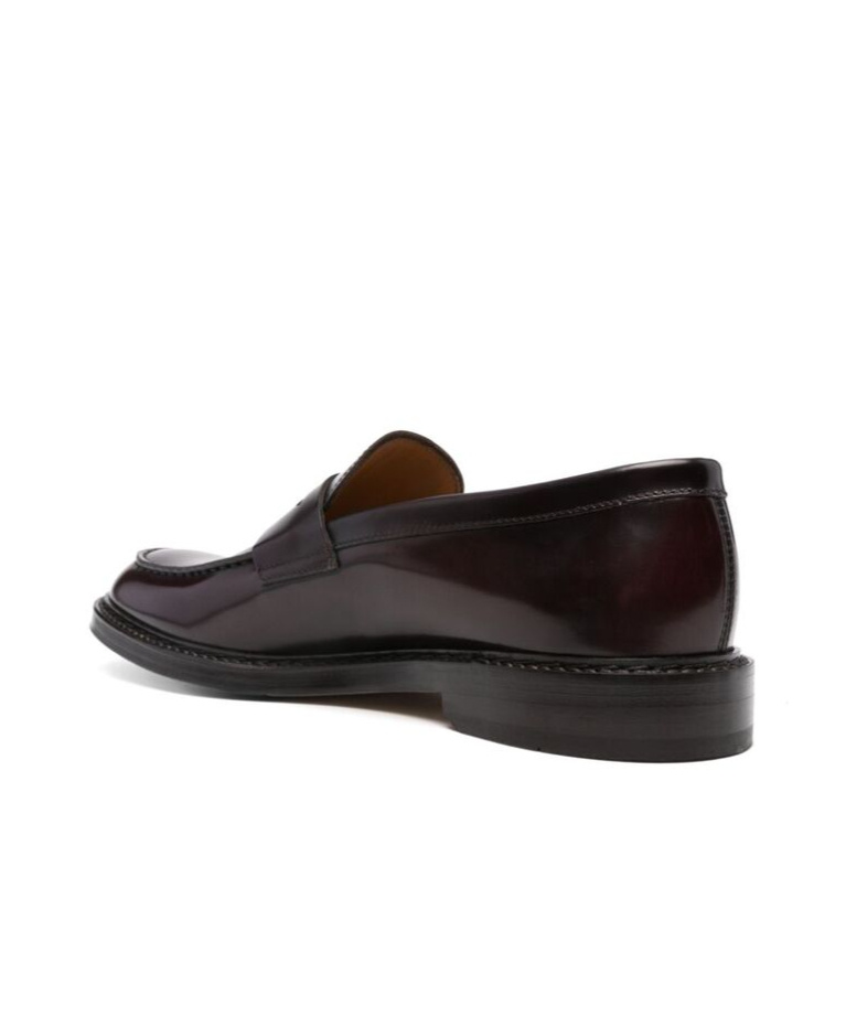 Doucal's Saddle Leather Loafers In Black