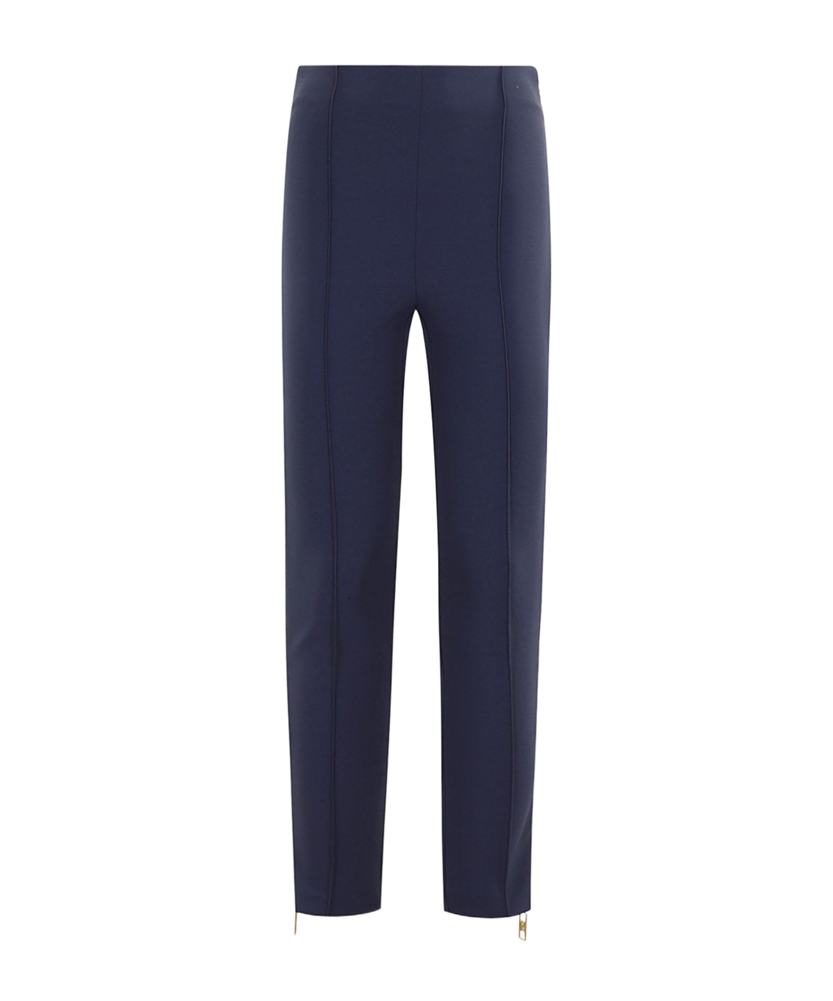Elisabetta Franchi Zippered Casual Pants In Black