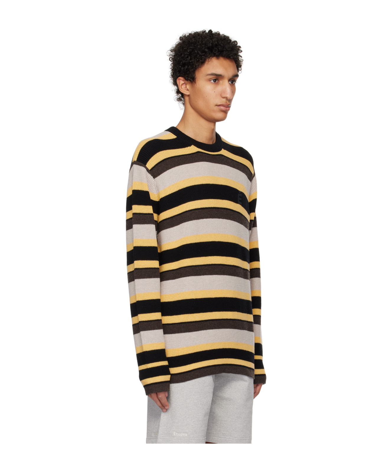 Etudes Studio Boris Striped Knitted Jumper In Nude
