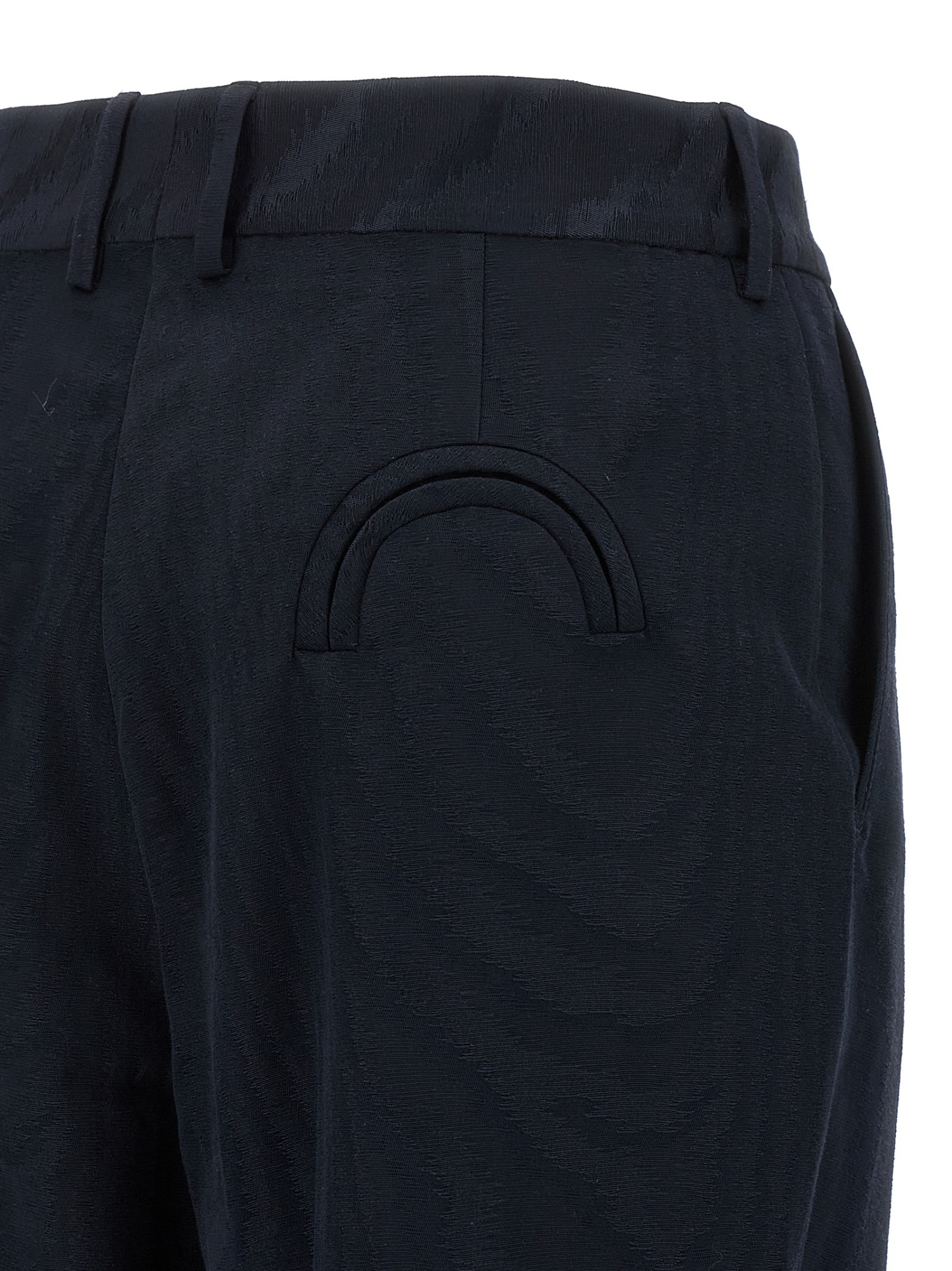 Blazé Milano Pleated Pocket Straight Trousers In Blue