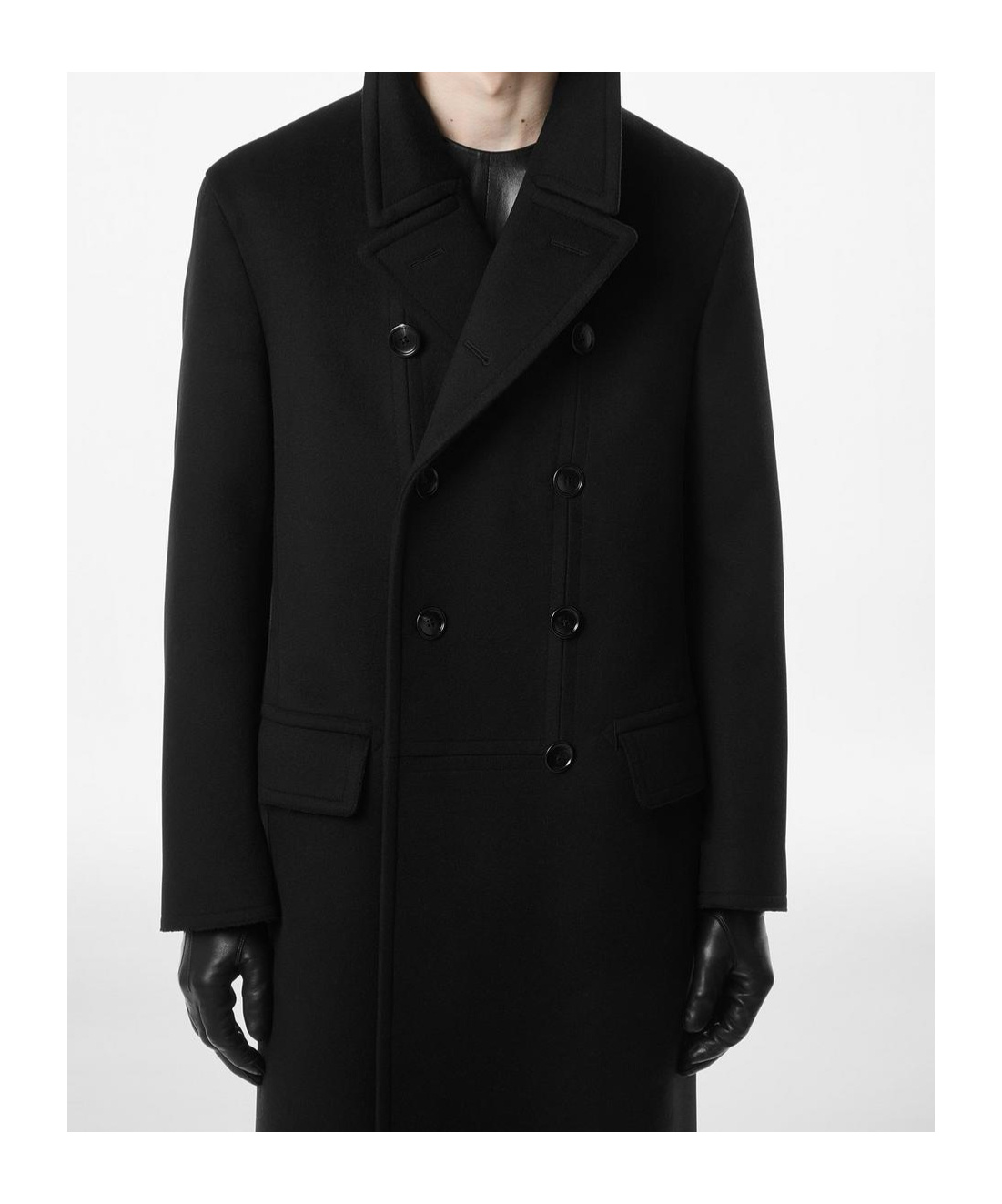 Tom Ford Long-sleeved Coat In Black
