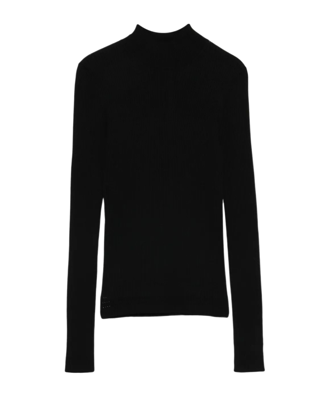 Twinset High-neck Seamless Sweater In Black
