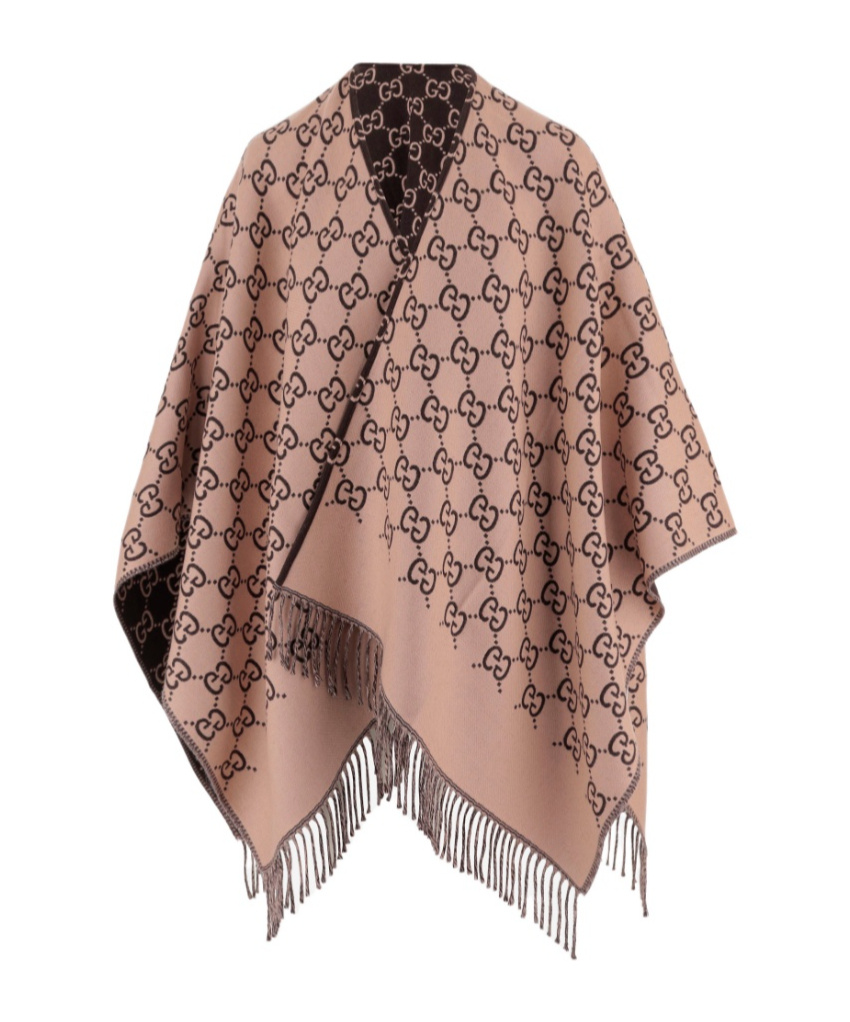 Gucci Gg Pattern Shawl In Multi