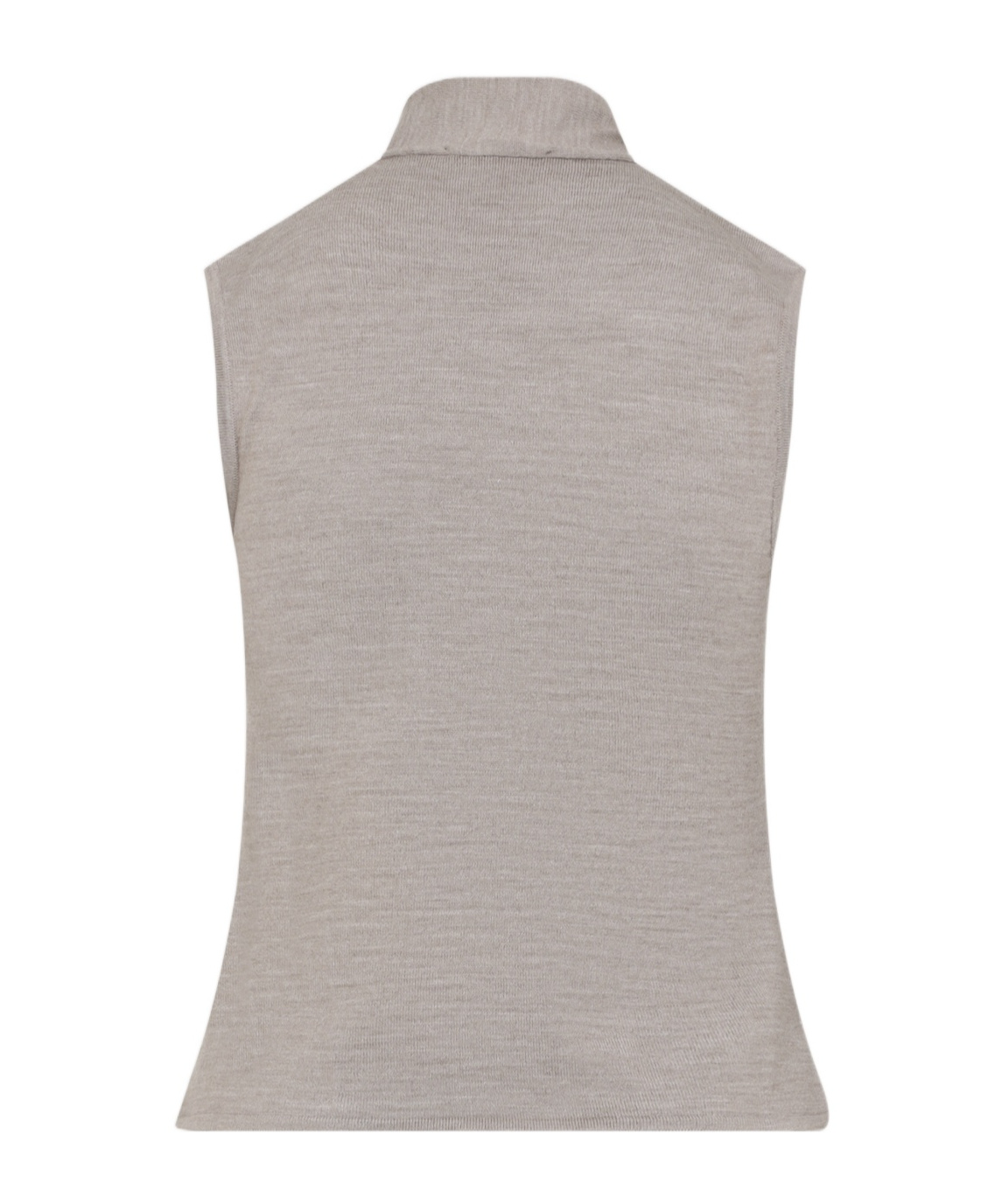 Lemaire Asymmetrical Sleeveless Cardigan Scarf Collar In Brown