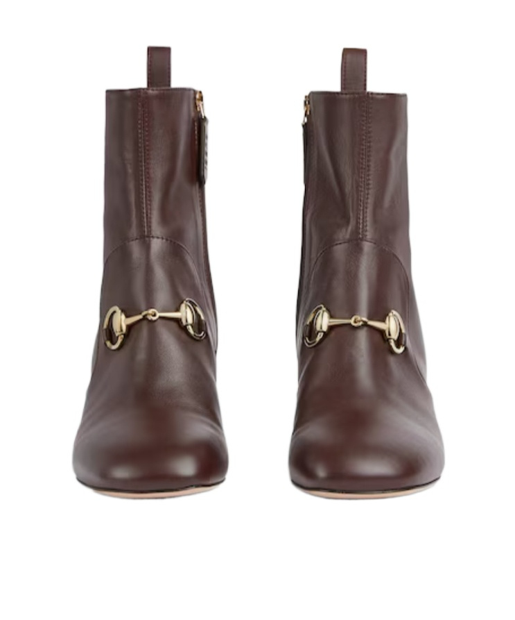 Gucci Women's Ankle Boot With Horsebit In Multi