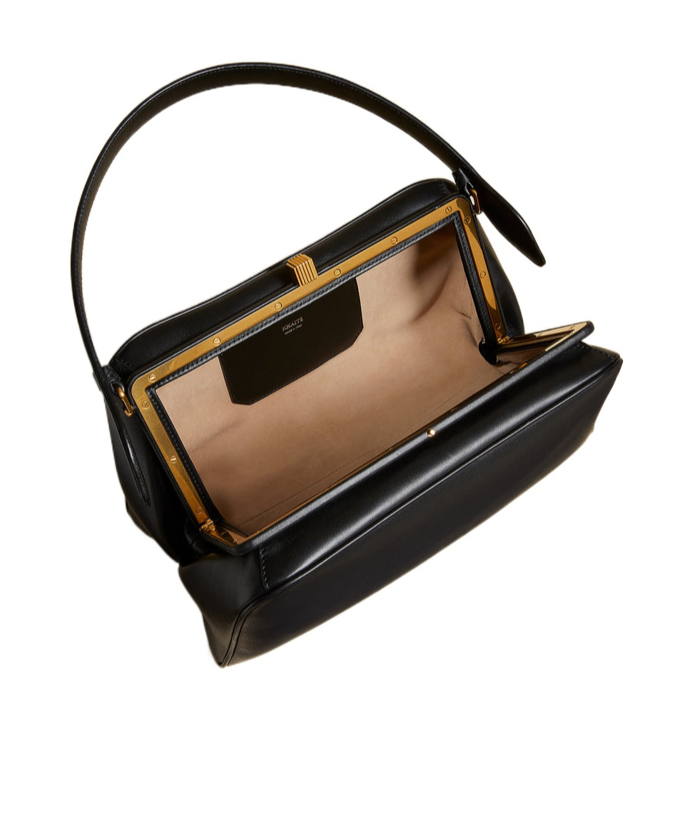 Khaite Cate Top Handle Bag In Black