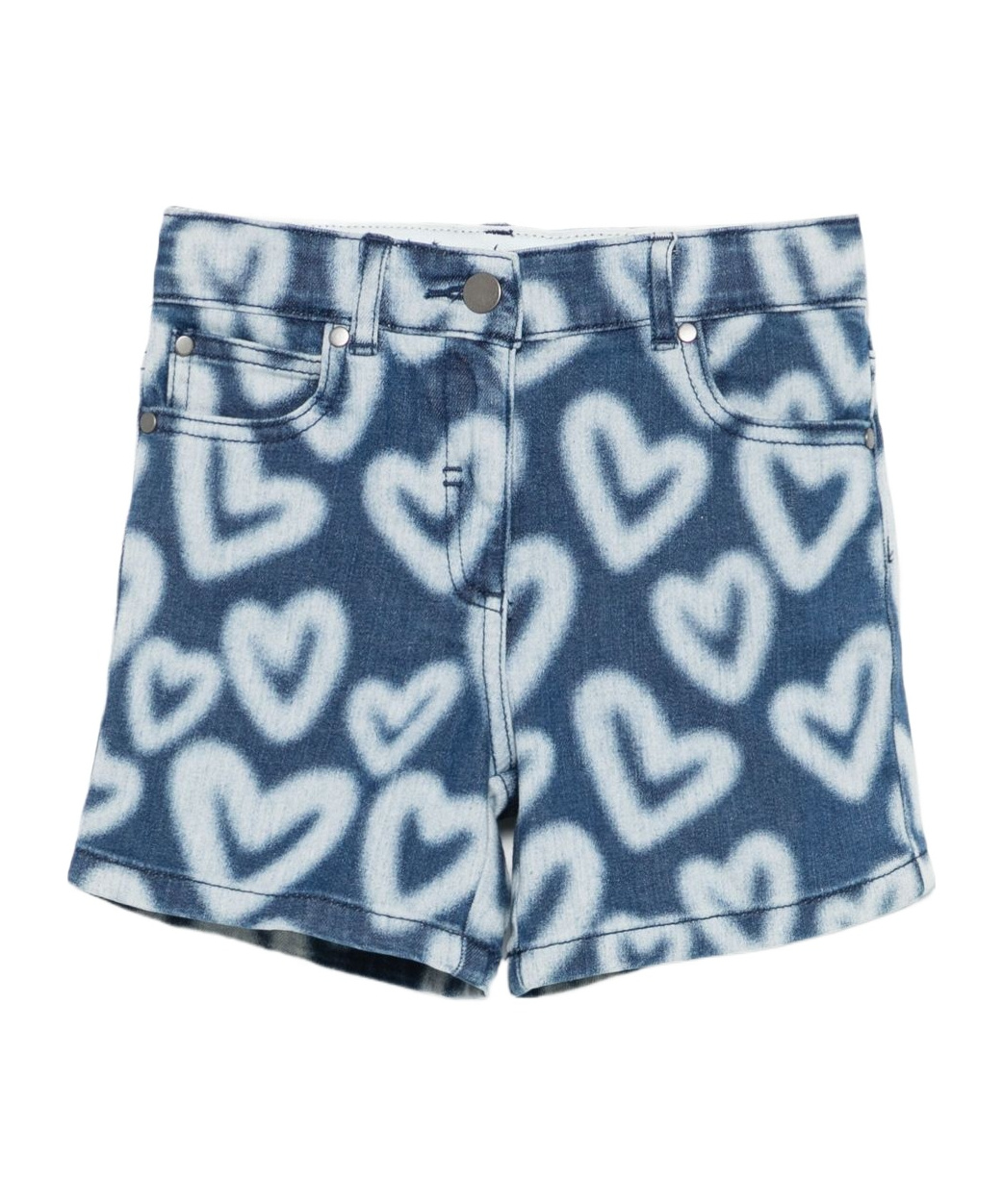 Stella Mccartney Love Printed Shorts In Blue