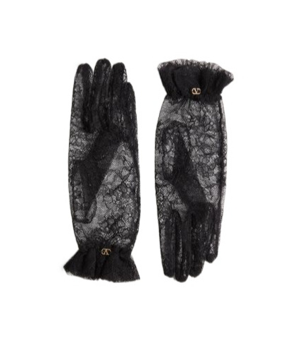 Valentino Garavani Lace-embellished Gloves