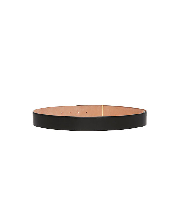 Victoria Beckham Jumbo Frame Leather Belt In Black