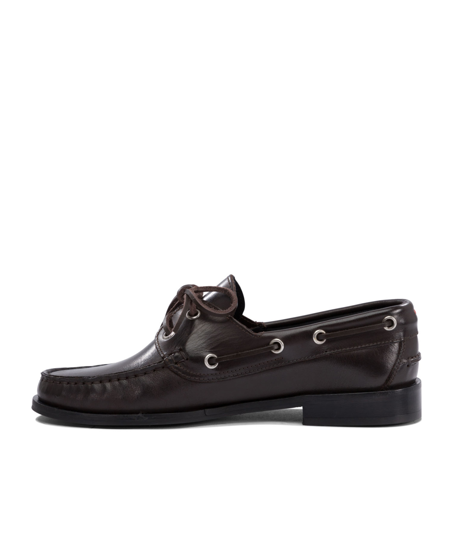 Aeyde 15mm Harris Leather Boat Shoes In Brown