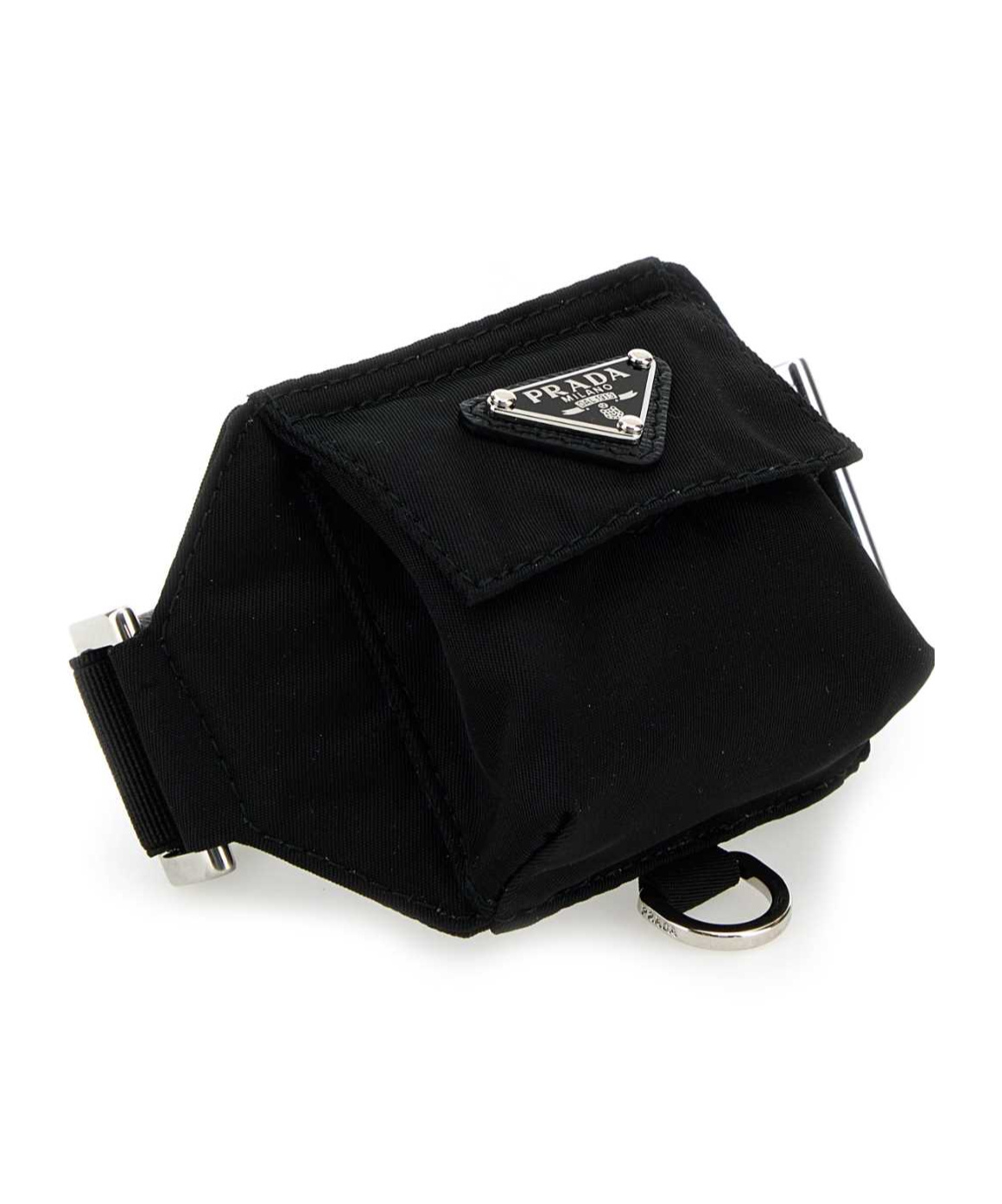 Prada Logo Wallet In Black