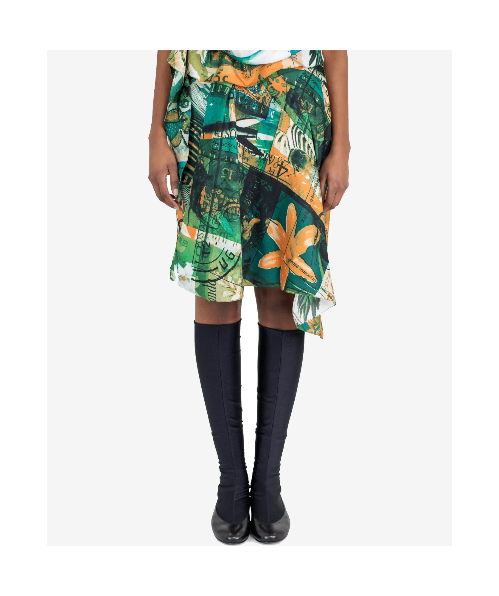 Kiko Kostadinov Kukri Draped Skirt