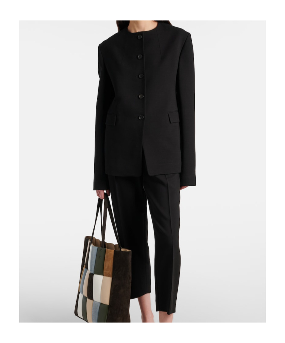 Khaite Jameson Wool-blend Jacket In Black