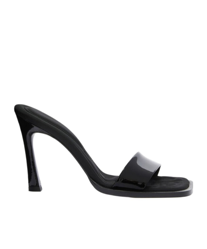 Attico Open-toed High-heeled Sandals In Black