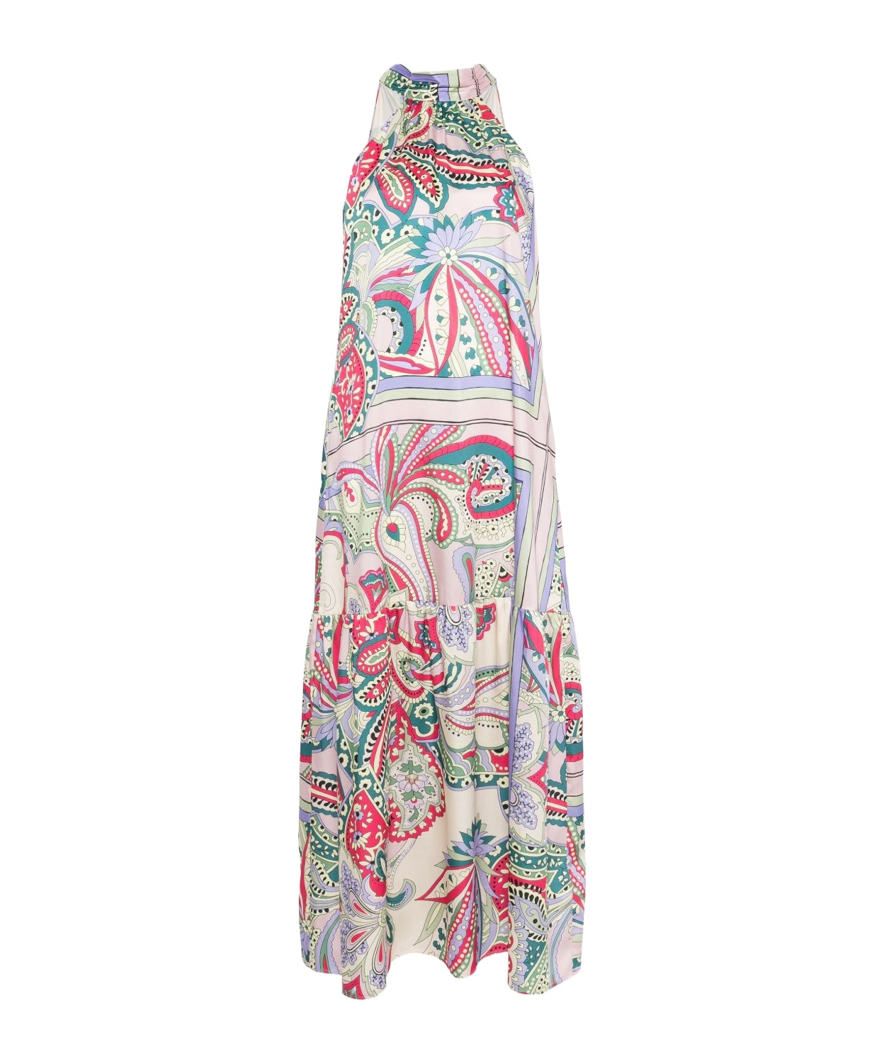 Shop Liu •jo Floral-print Maxi Dress In Multicolor
