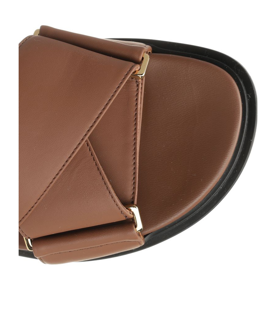 Marni Cross-strap Leather Sandals