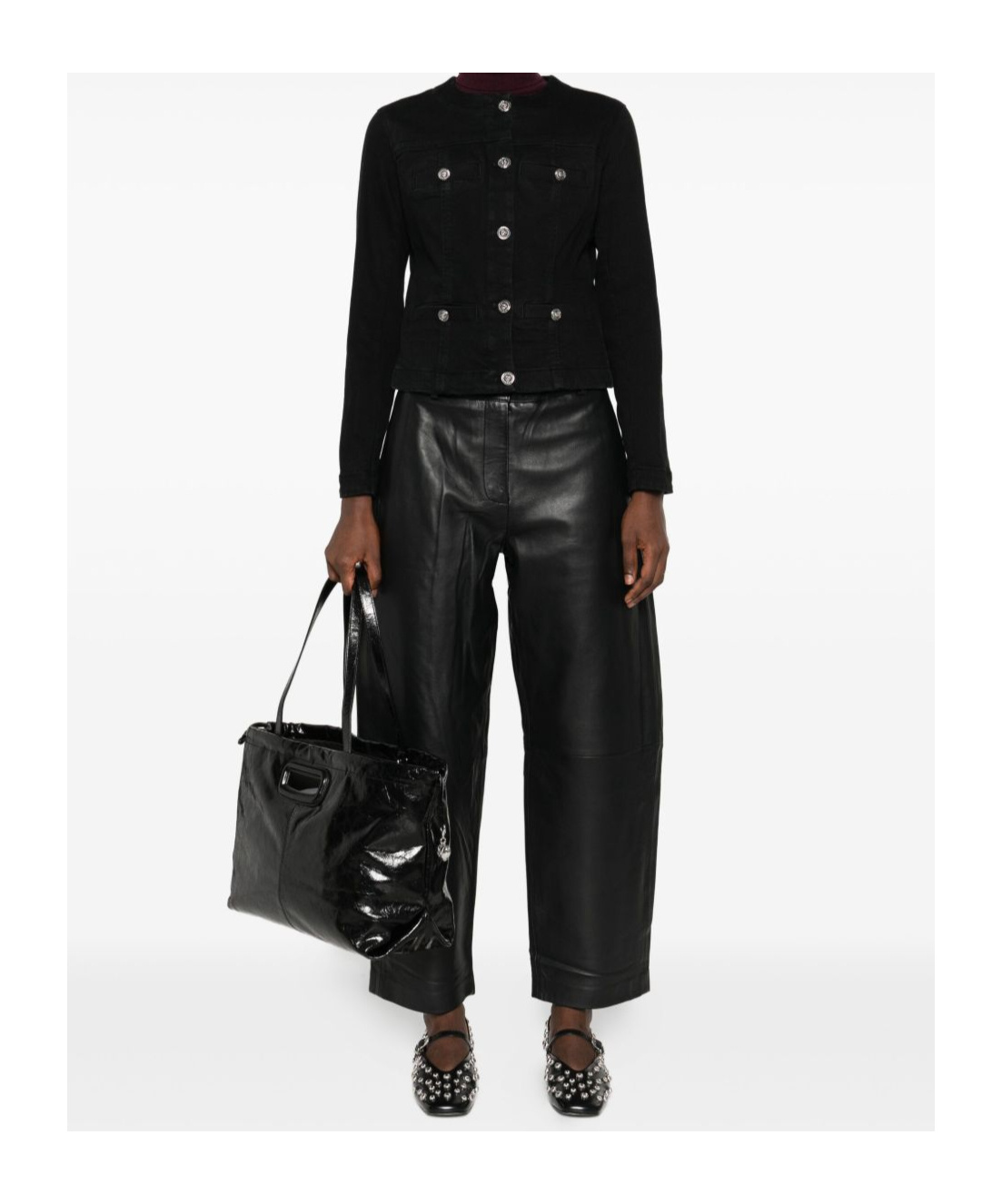 Liu •jo Button-up Jacket In Black