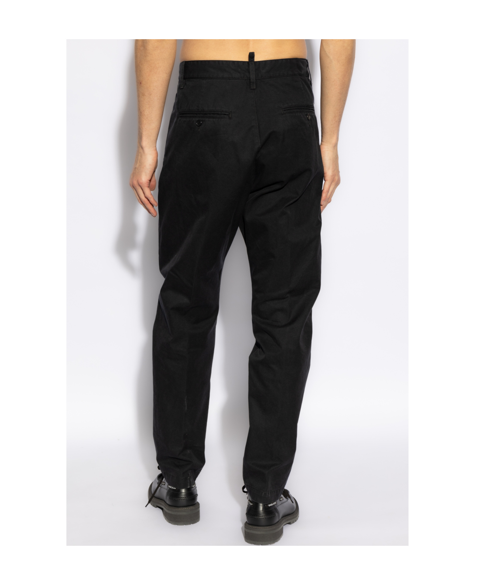 Dsquared2 One Pleat Pants In Black