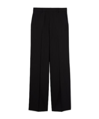 Gucci Pinstripe Wool Jacquard Pants In Black